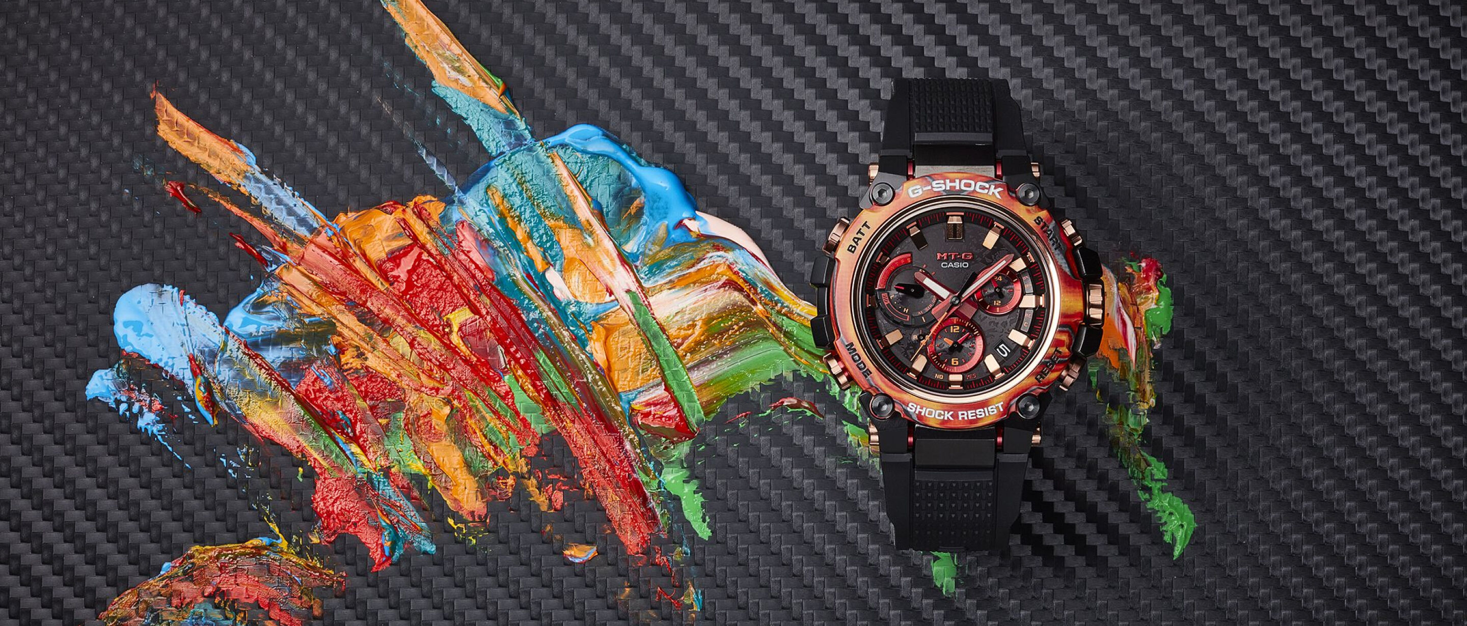 THE G-SHOCK FLARE RED MTG-B3000FR & GWG-2040FR - Hodinkee