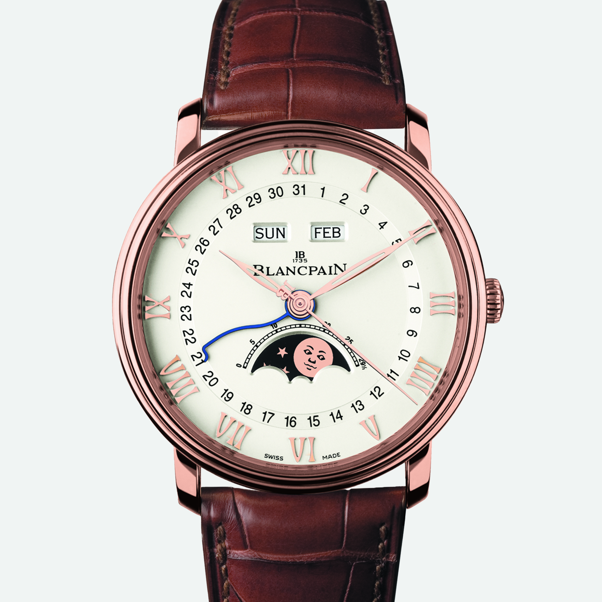 BlancpainVilleret Quantième Complet Red Gold