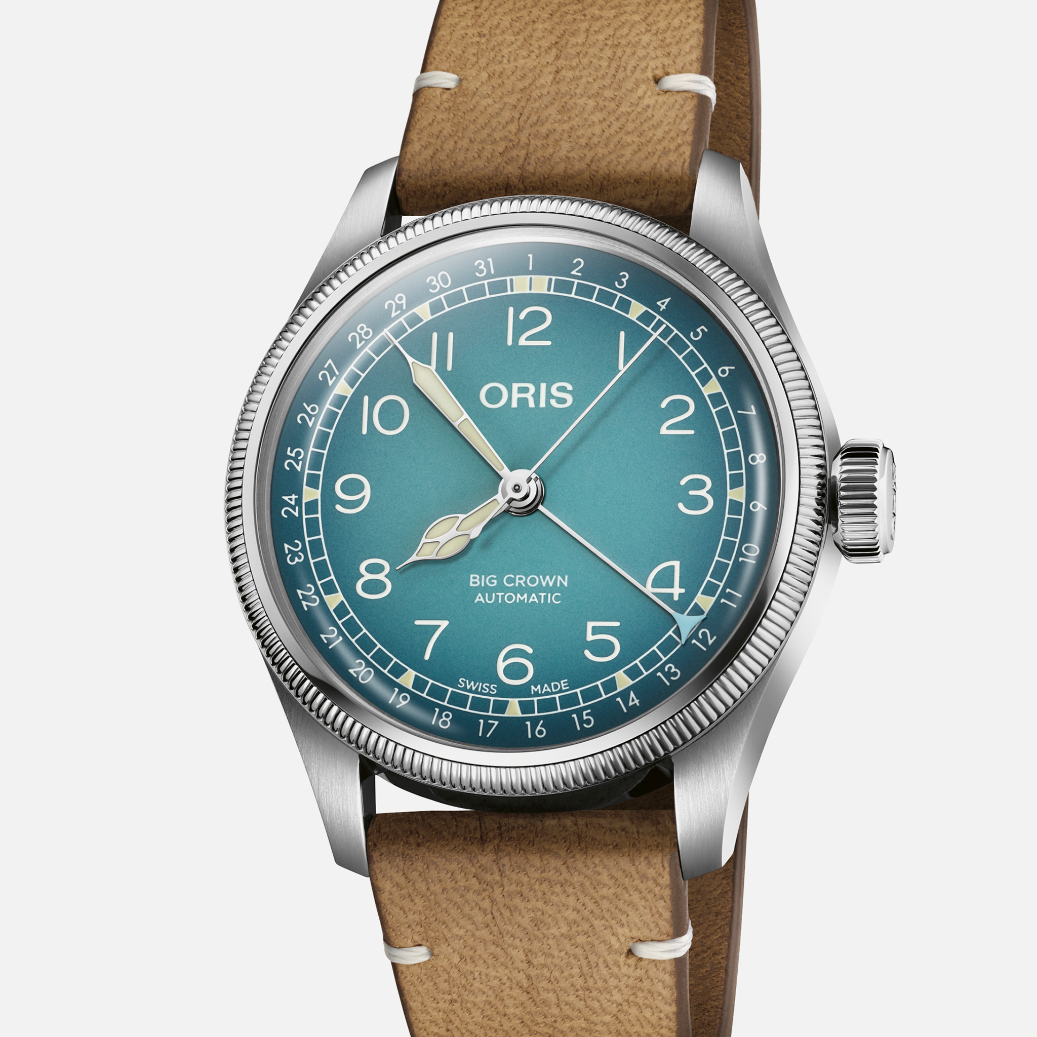 OrisBig Crown x Cervo Volante Pointer Date Blue Dial