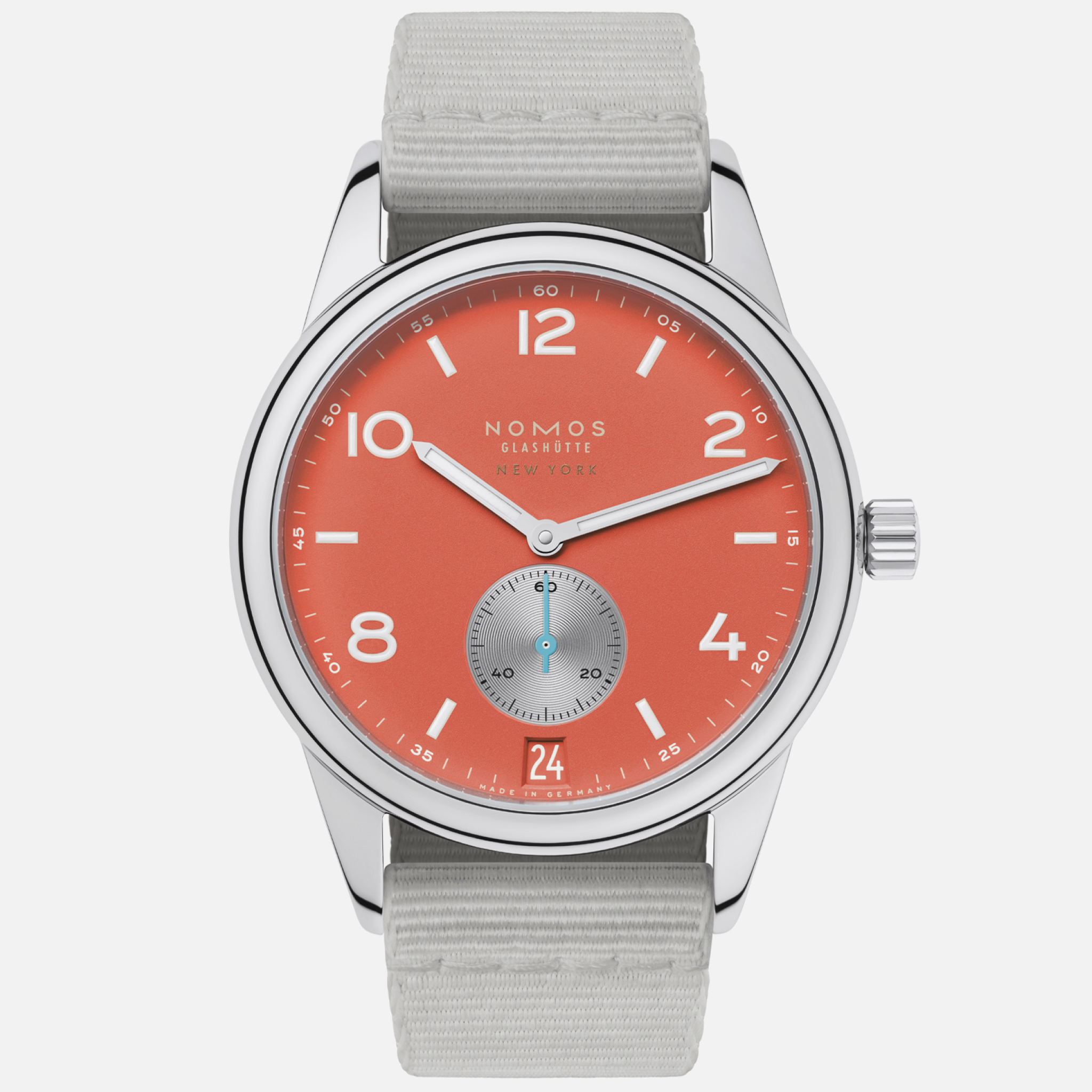 NOMOS GlashütteClub Date 38 Limited Edition For Hodinkee 'Terracotta'