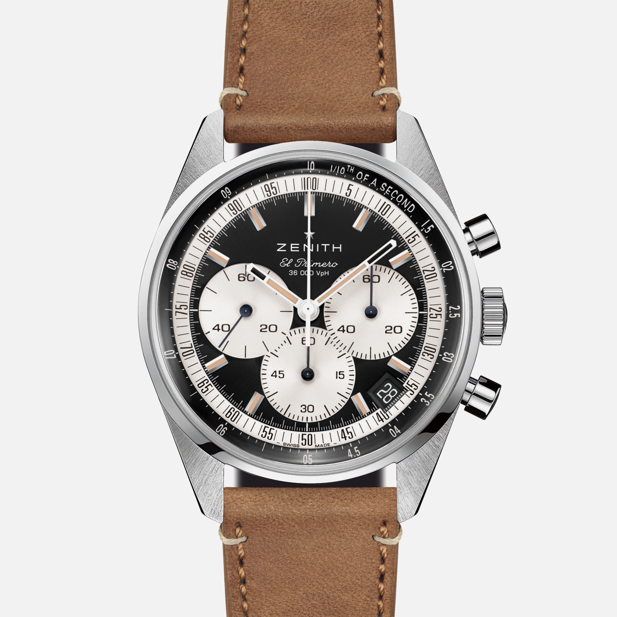 ZenithChronomaster Original Black Dial On Strap