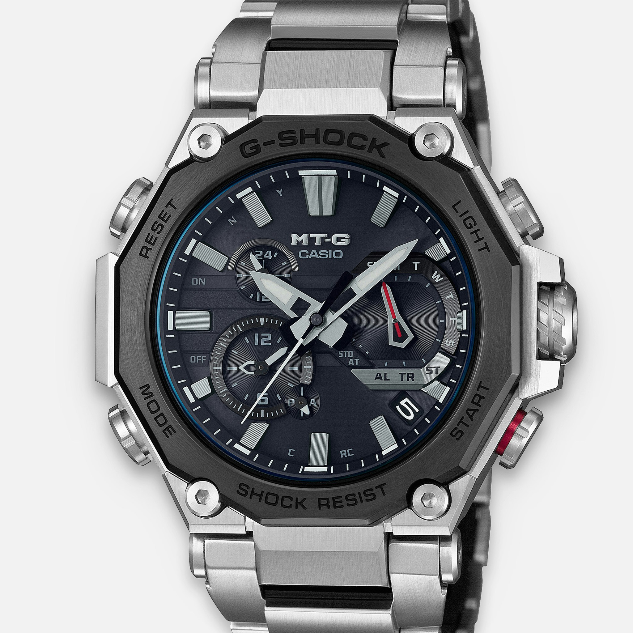 G Shock Mtg B00d 1a Dual Core Guard Blue Ip Bezel On Bracelet Hodinkee Shop G Shock Mtg B00d 1a Dual Core Guard Blue Ip Bezel On Bracelet Hodinkee Shop