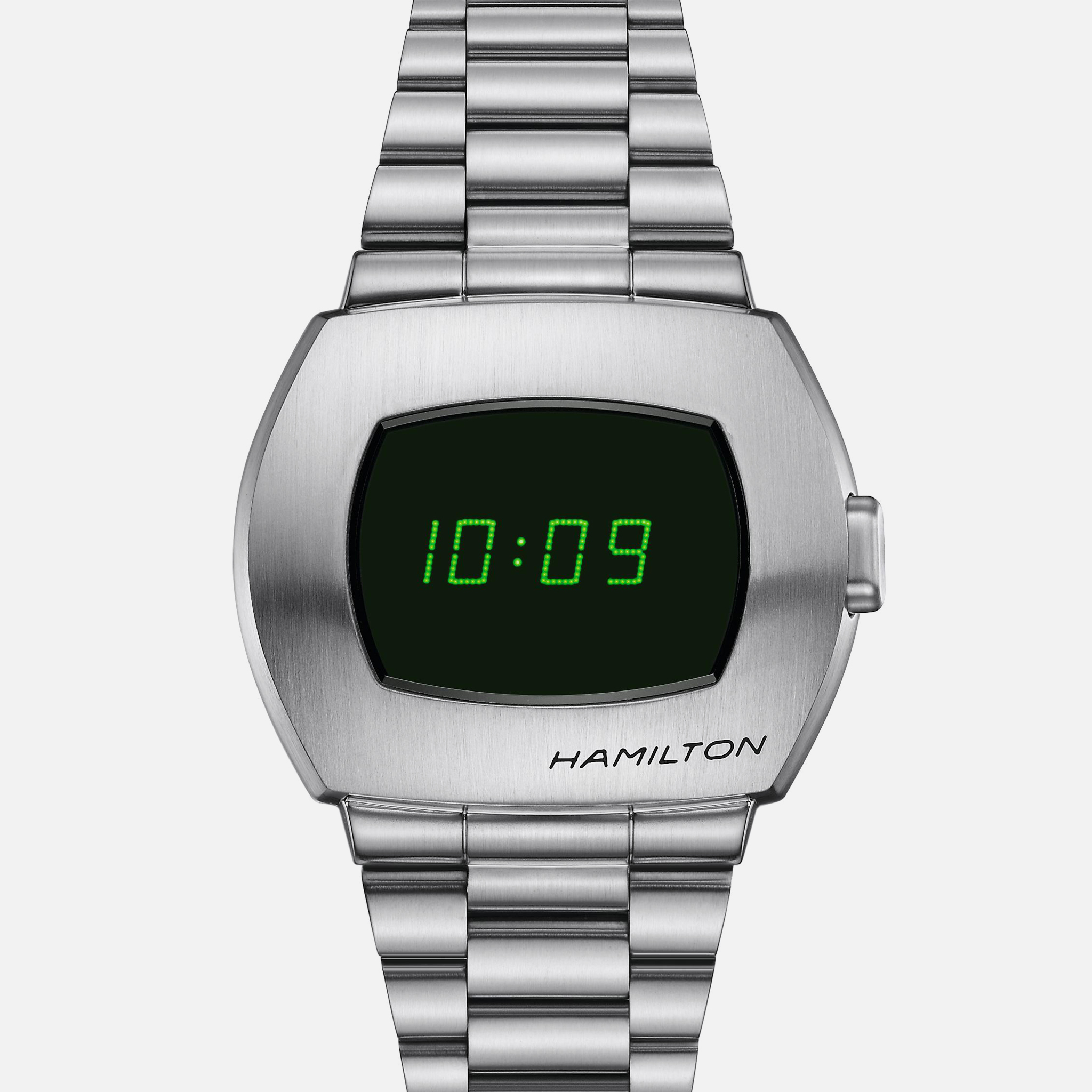 HamiltonPSR Digital Quartz With Green Hybrid Digital Display