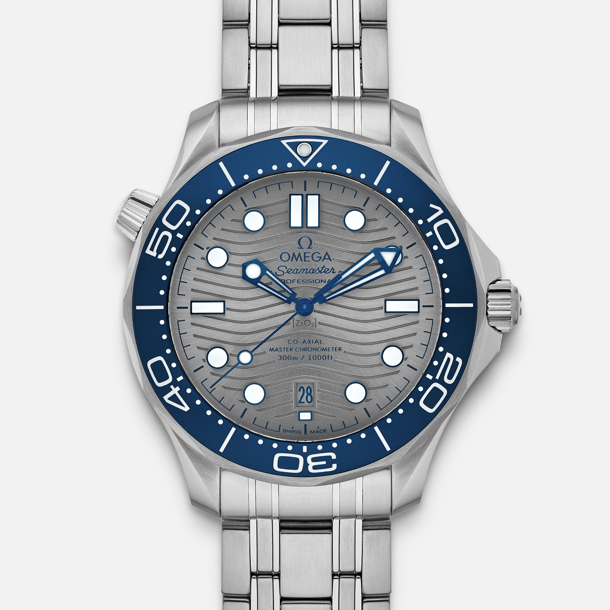 omega seamaster grey dial