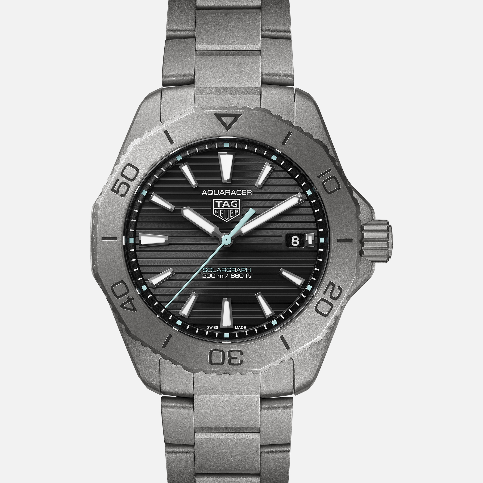 TAG HeuerAquaracer Professional 200 Solargraph 'Titanium'
