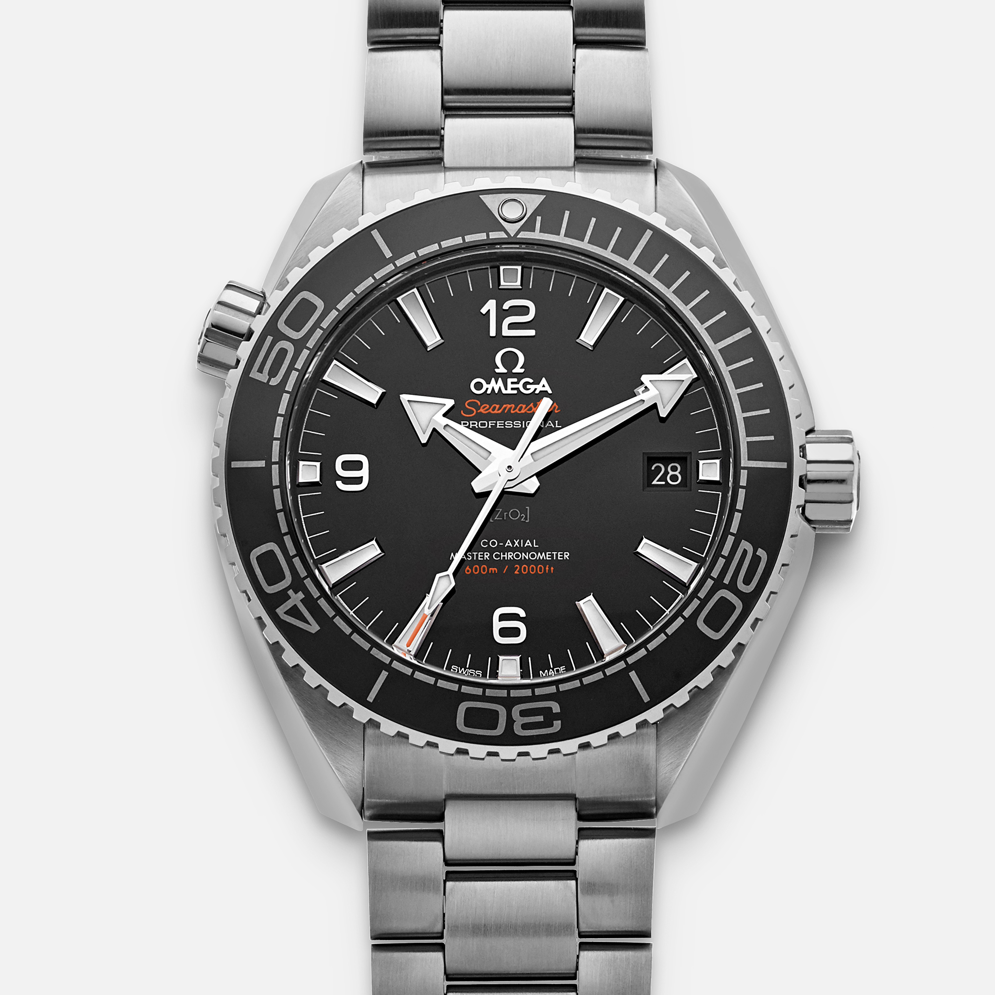 OMEGASeamaster Planet Ocean 600M Co-Axial Master Chronometer 43.5mm Black Dial On Bracelet