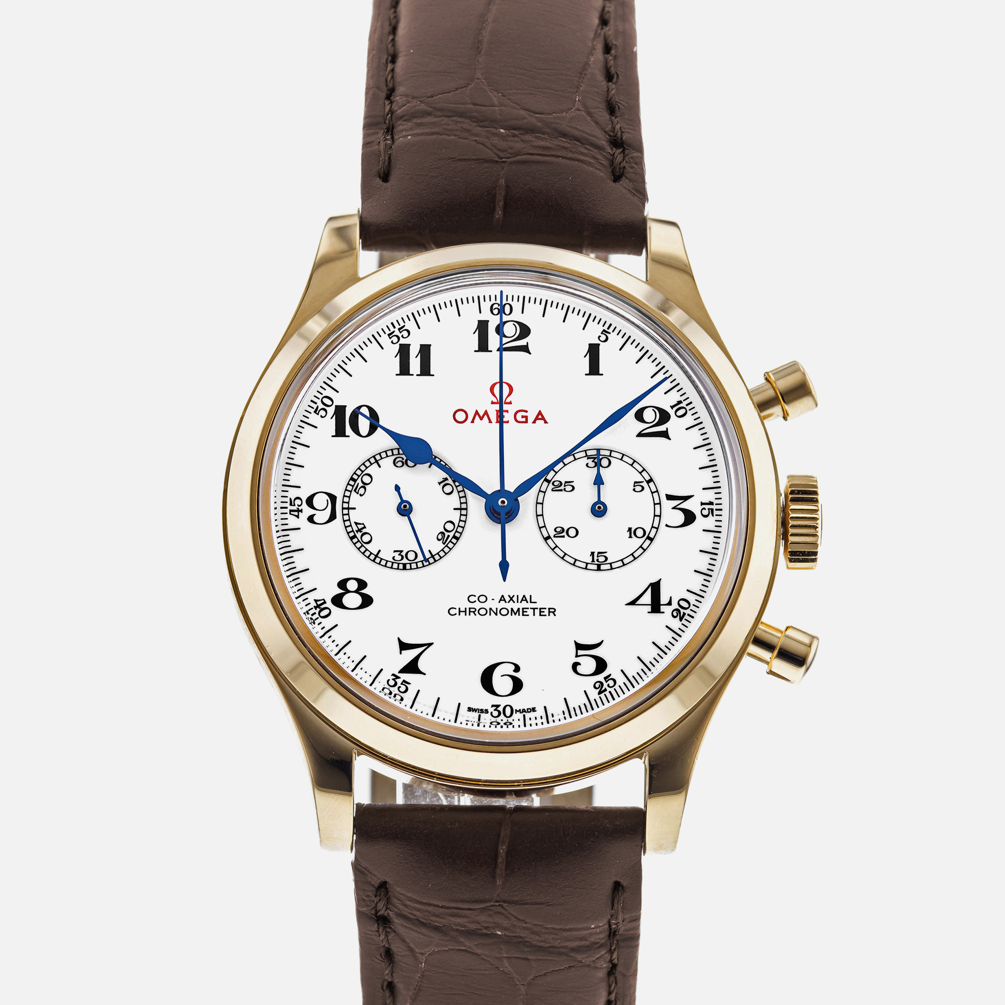 OMEGAOlympic Official Timekeeper 2016 Co-Axial Chronograph Limited Edition In 18k Yellow Gold