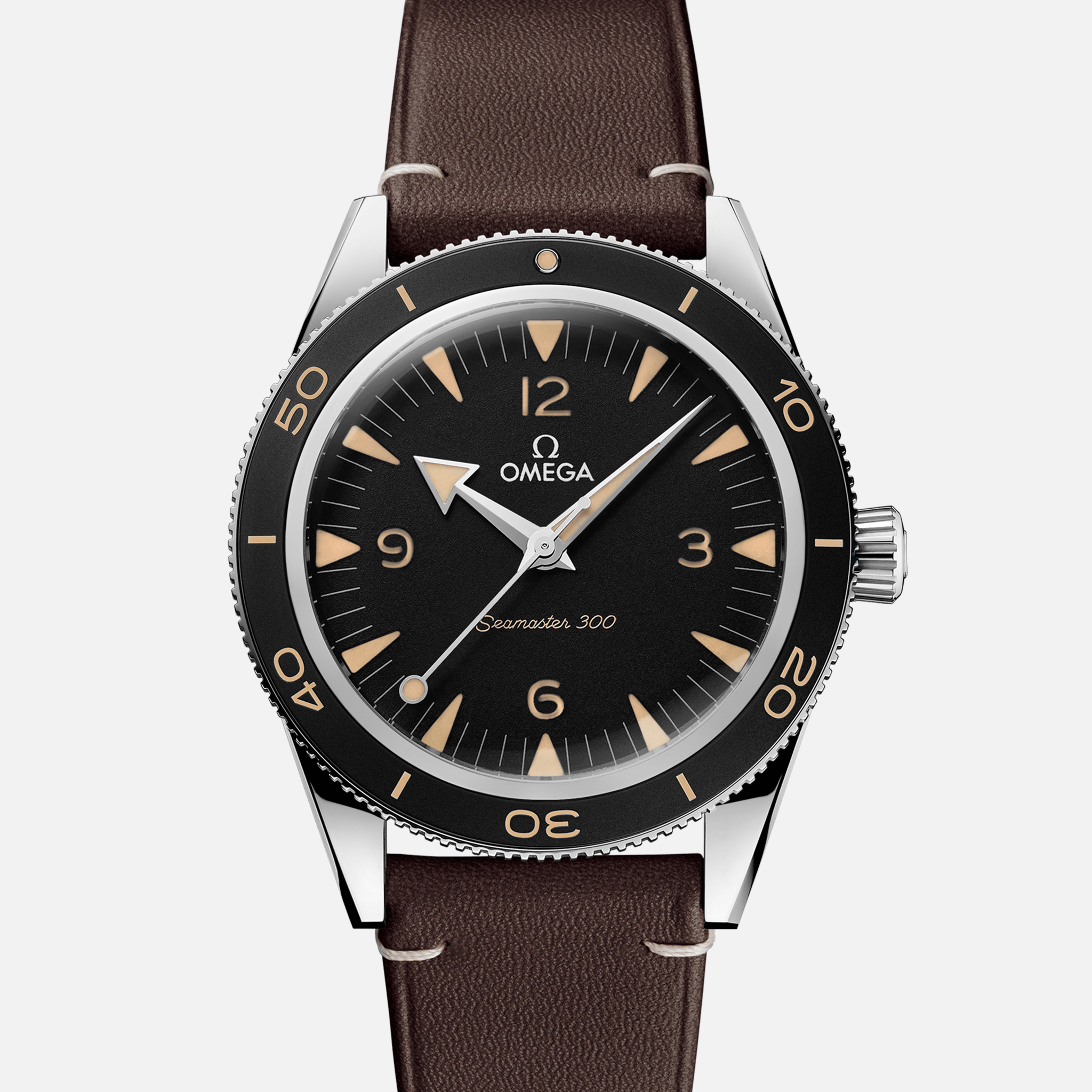 OMEGASeamaster 300 Co-Axial Master Chronometer 41mm Black Dial On Strap