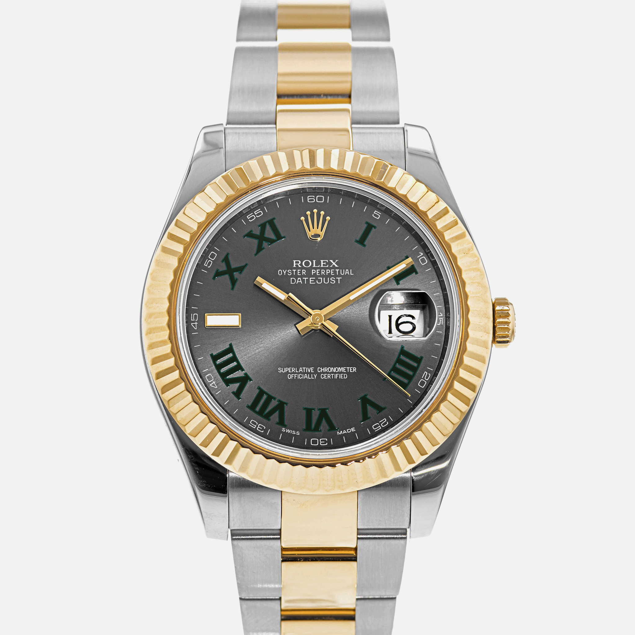 RolexDatejust II Ref. 116333 Two Tone With 'Wimbledon' Dial