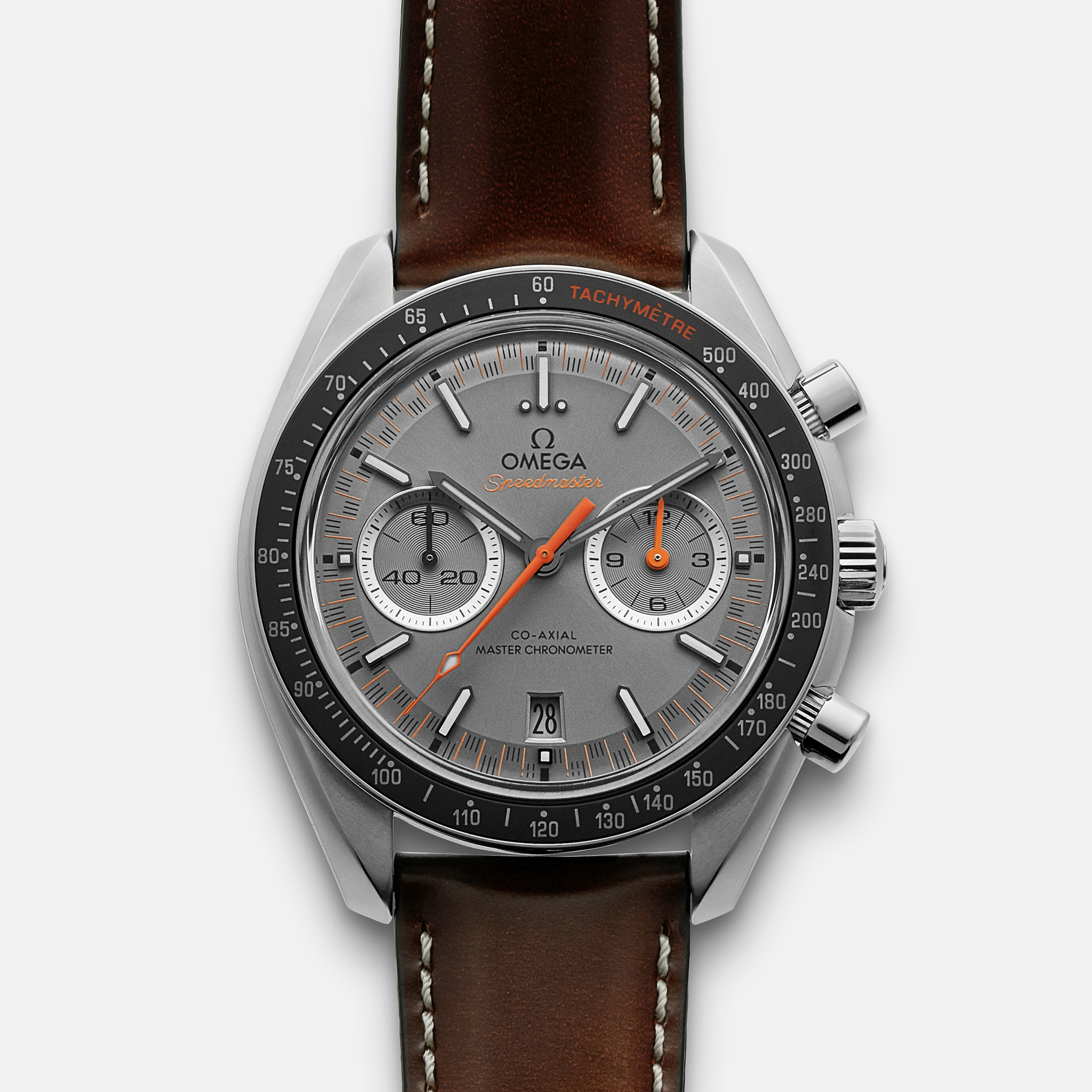 omega speedmaster racing grey dial