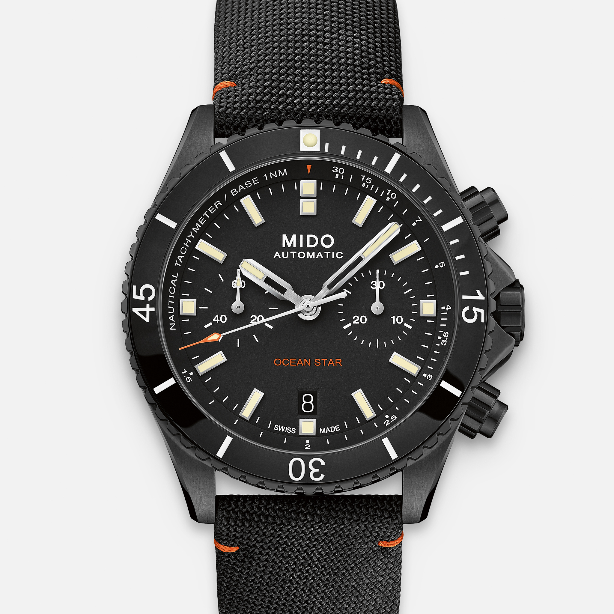 MidoOcean Star Chronograph Black DLC