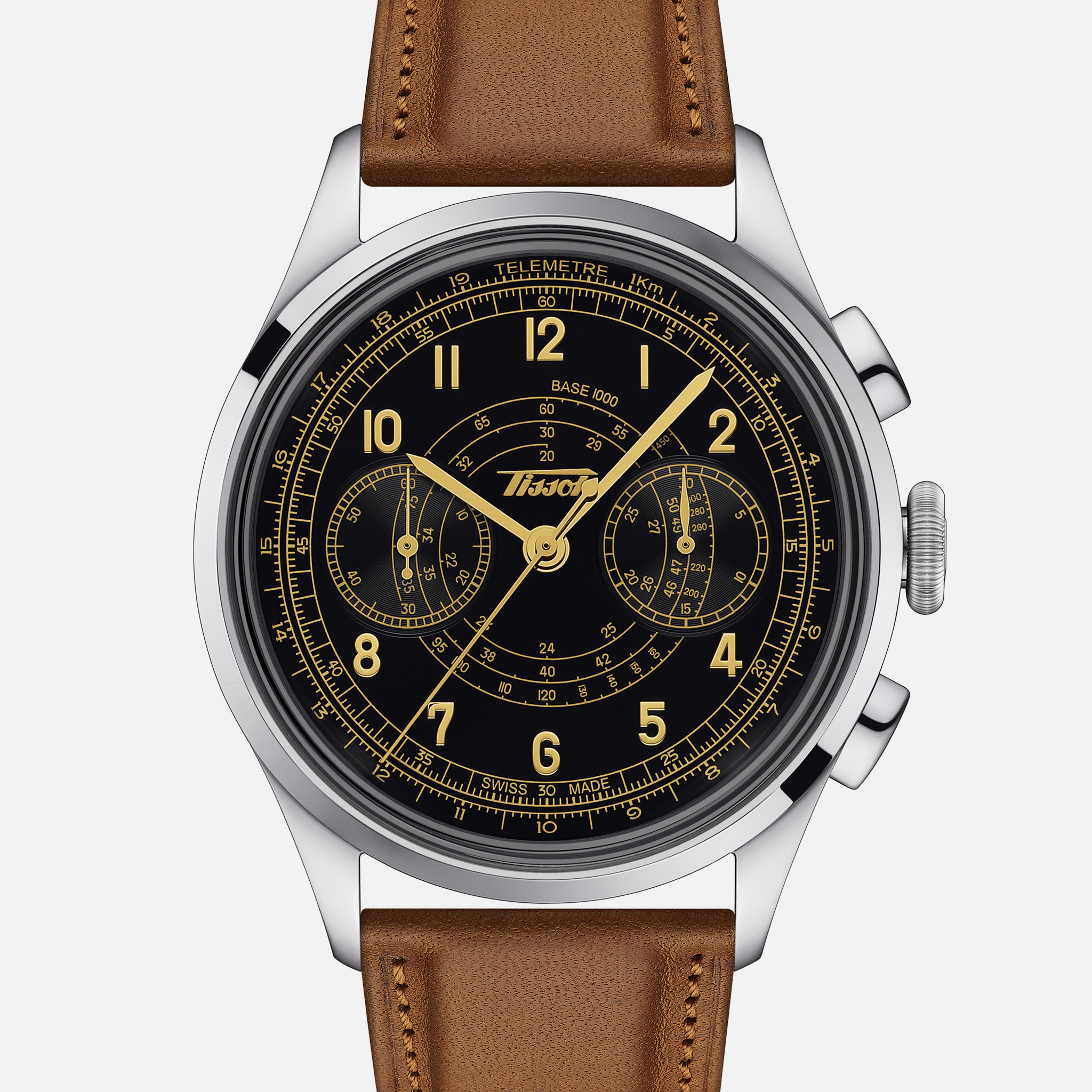 TissotTelemeter 1938 Chronograph With Black Dial