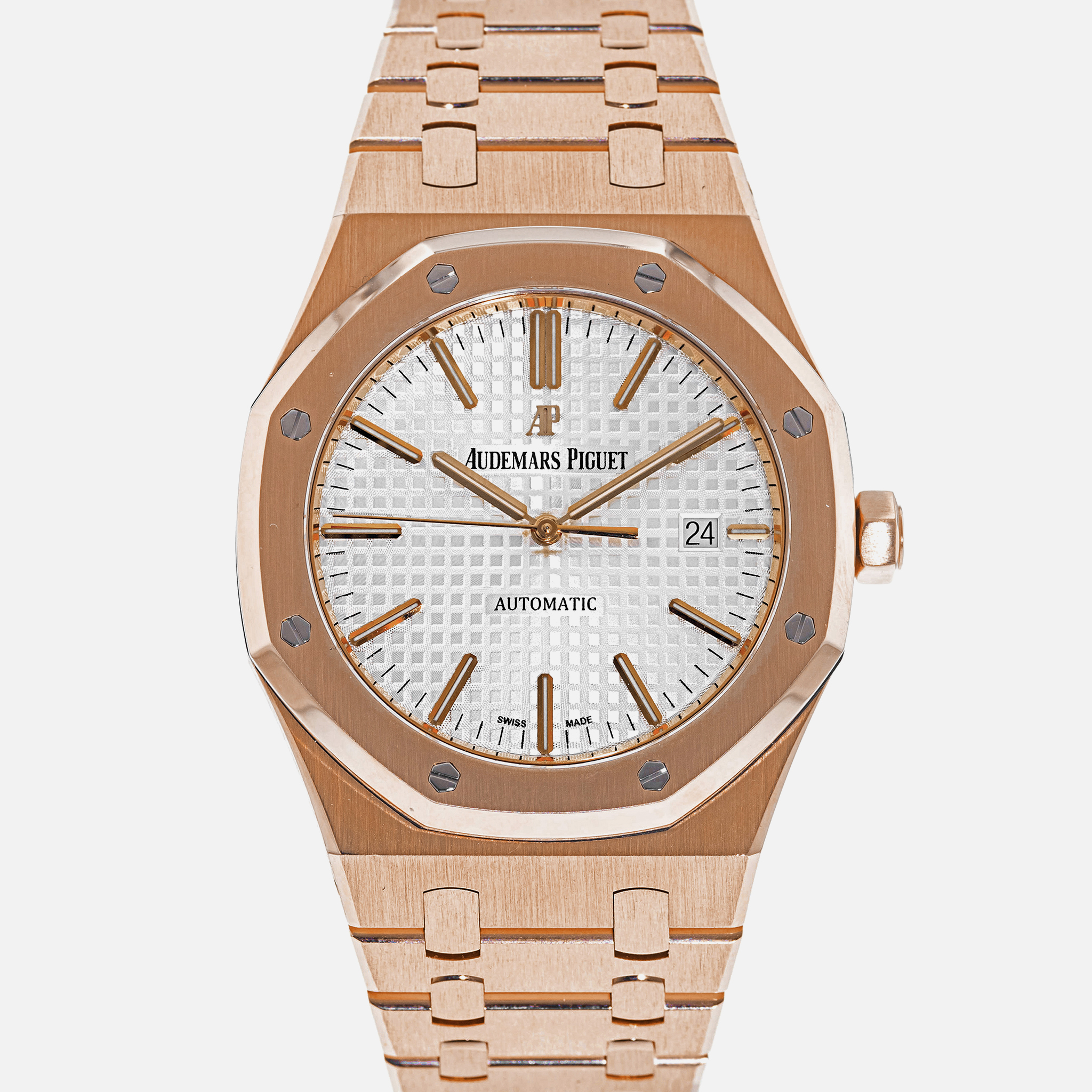 Audemars PiguetRoyal Oak Selfwinding Ref. 15400OR In 18k Pink Gold