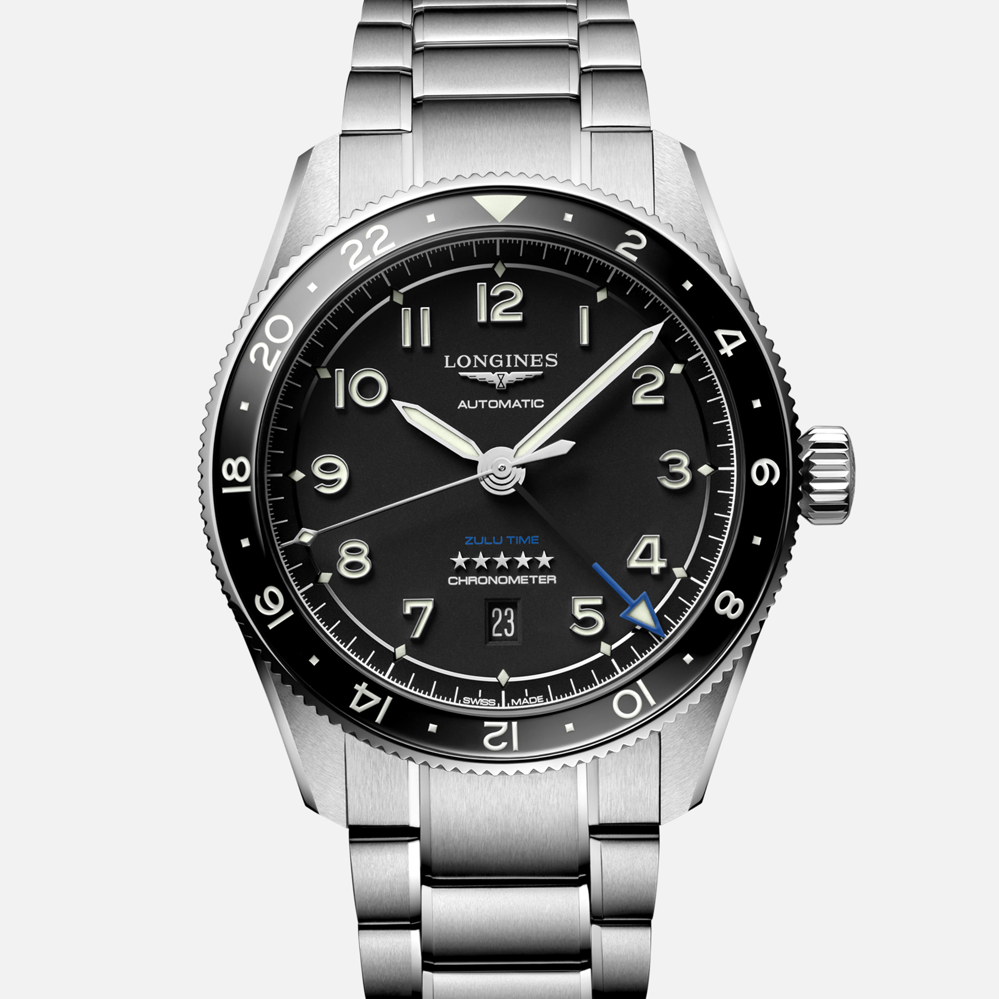 LonginesSpirit Zulu Time Black