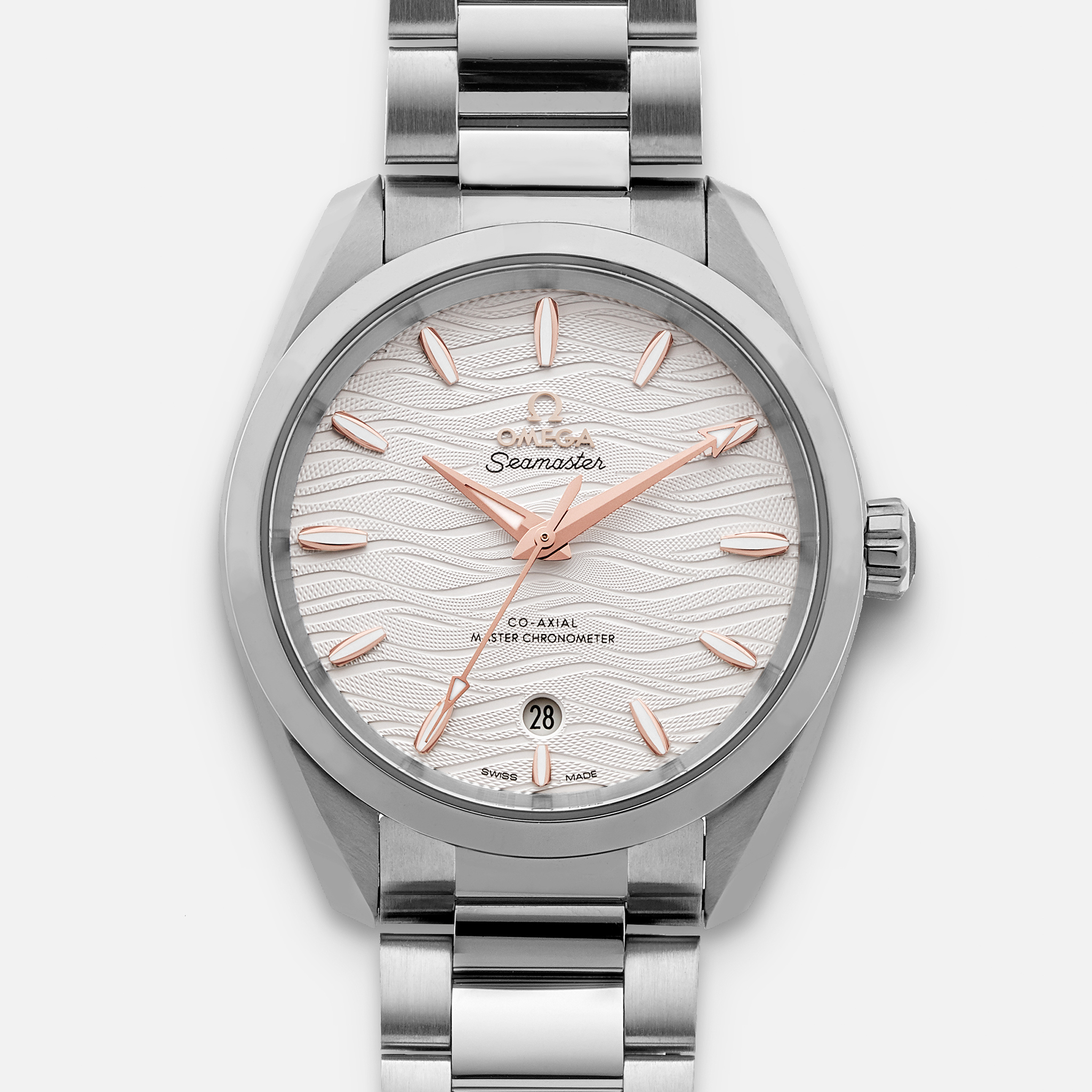 OMEGASeamaster Aqua Terra 150M Co-Axial Master Chronometer 38mm White Dial With Gold Accents