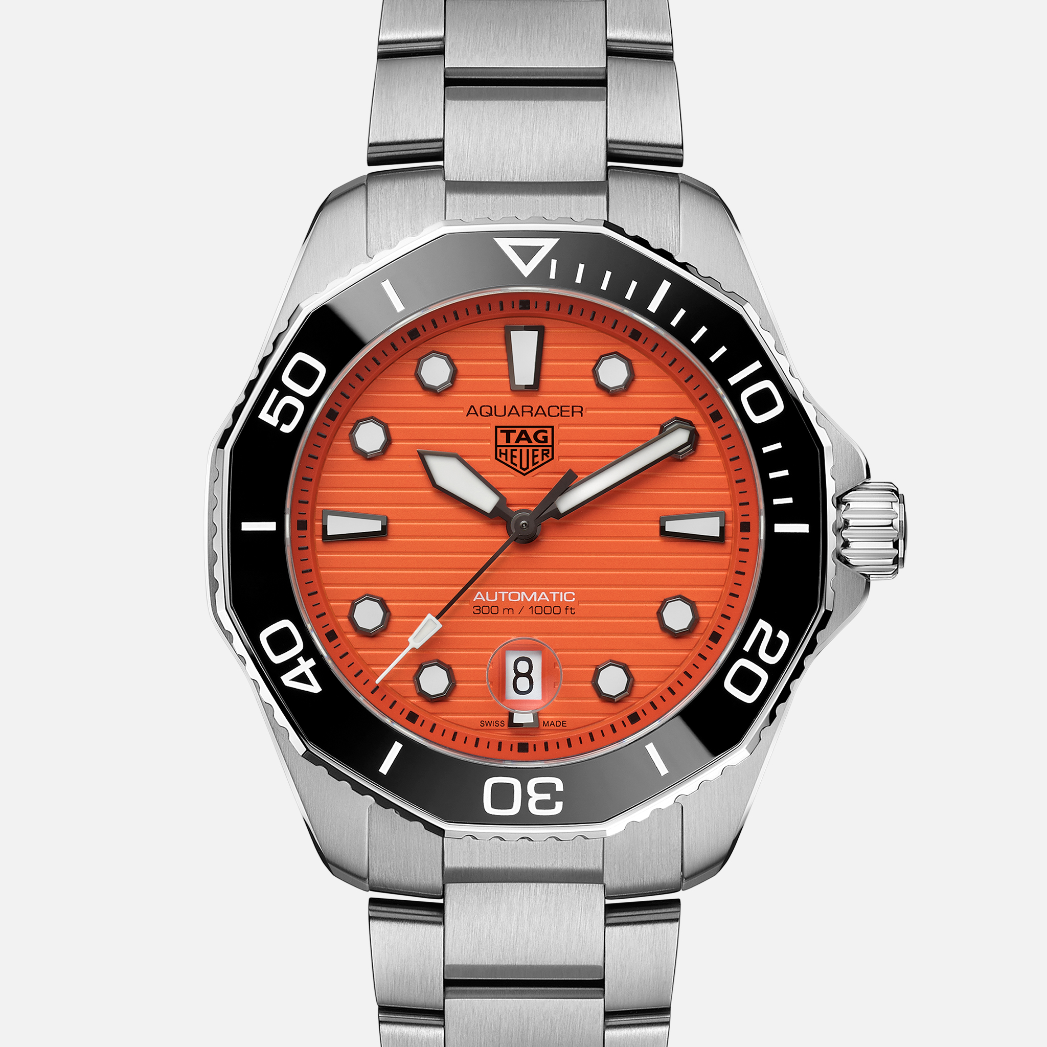 TAG HeuerAquaracer Professional 300 43mm With Orange Dial WBP201F