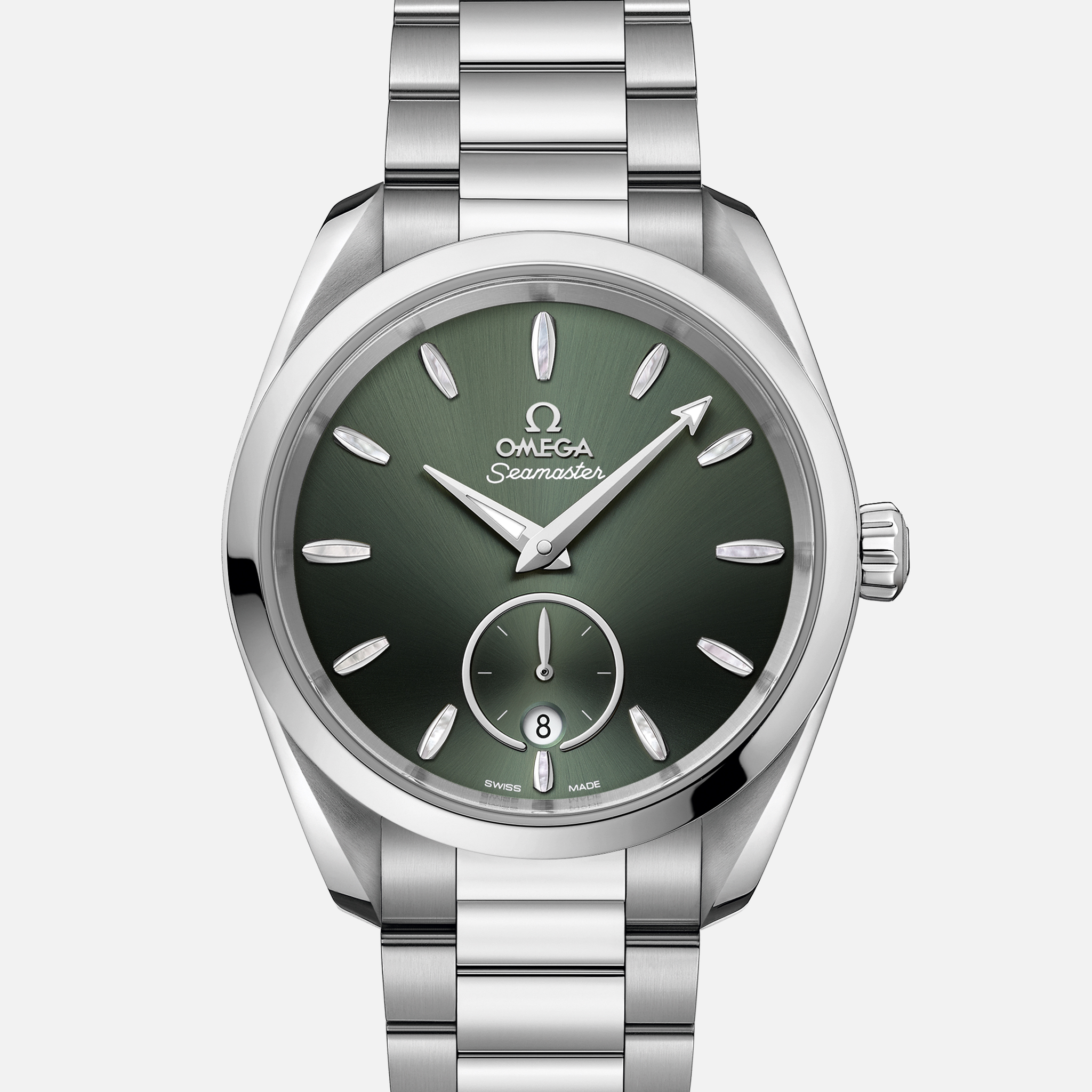 OMEGASeamaster Aqua Terra 150M Co‐Axial Master Chronometer Small Seconds 38mm Green Dial On Bracelet