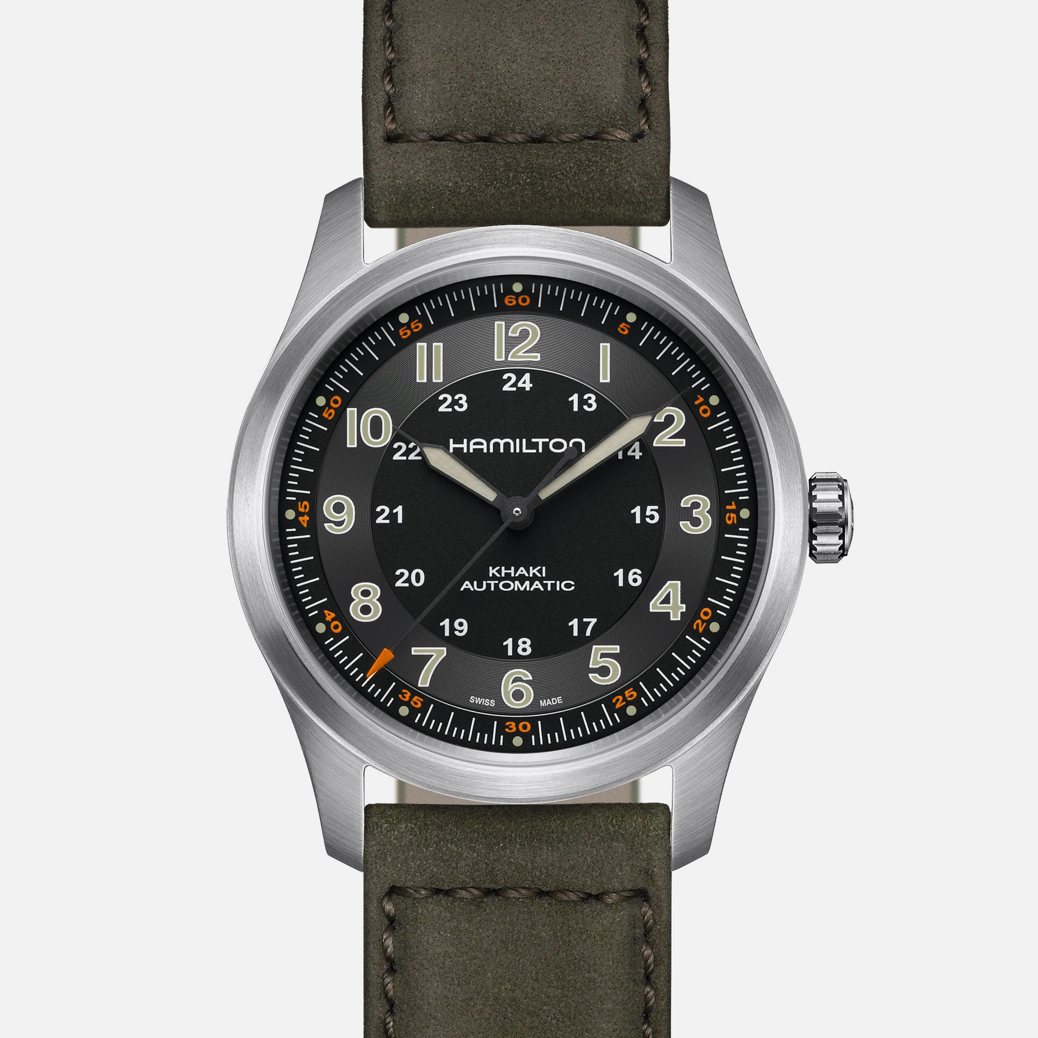 HamiltonKhaki Field Automatic Titanium 38mm With Black Dial