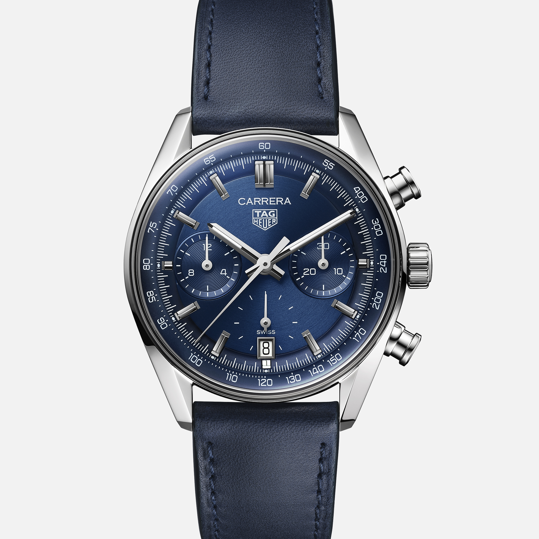 TAG HeuerCarrera Chronograph 39mm with Blue Dial 'Glassbox'