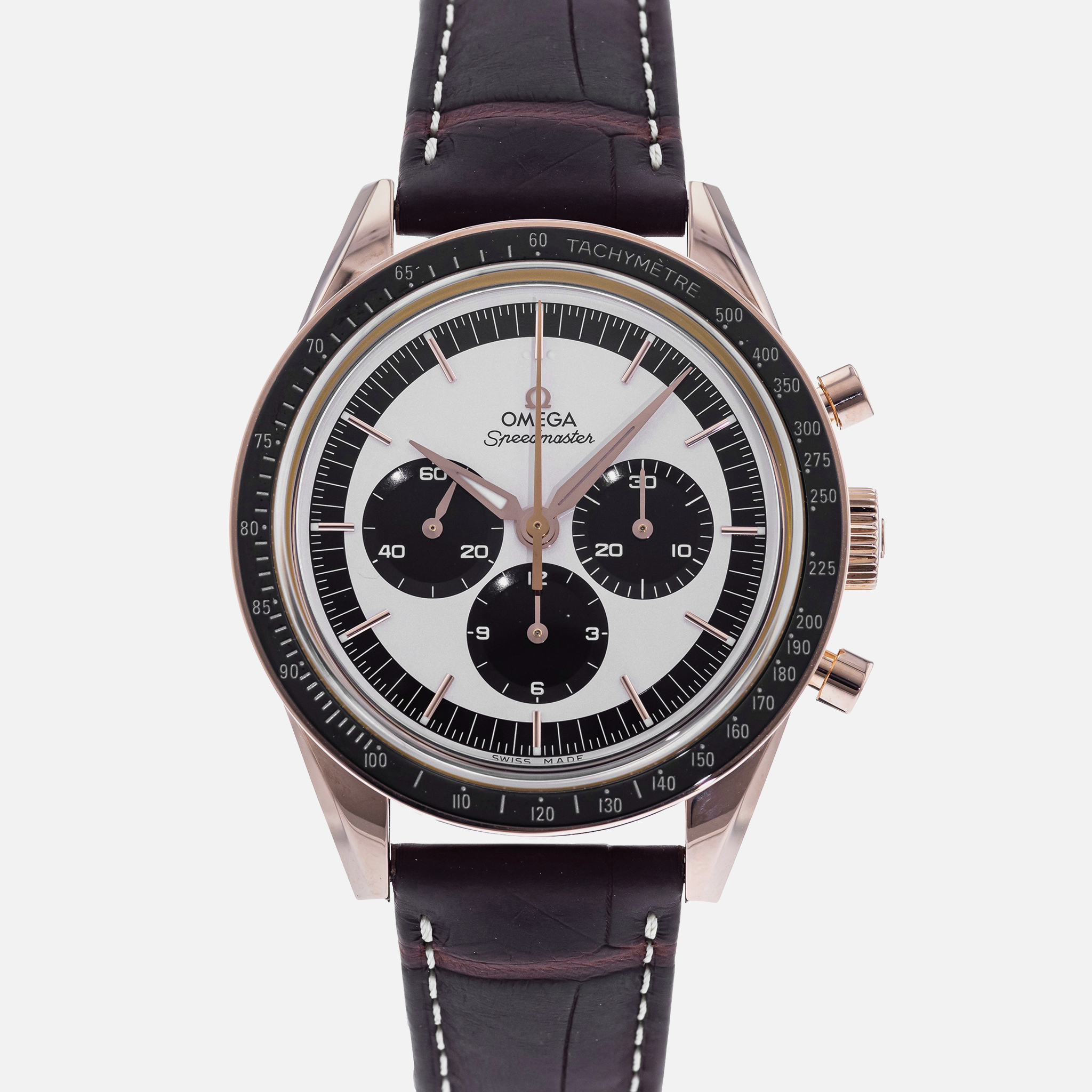 OMEGASpeedmaster Moonwatch Chronograph 'First OMEGA In Space' In Sedna Gold