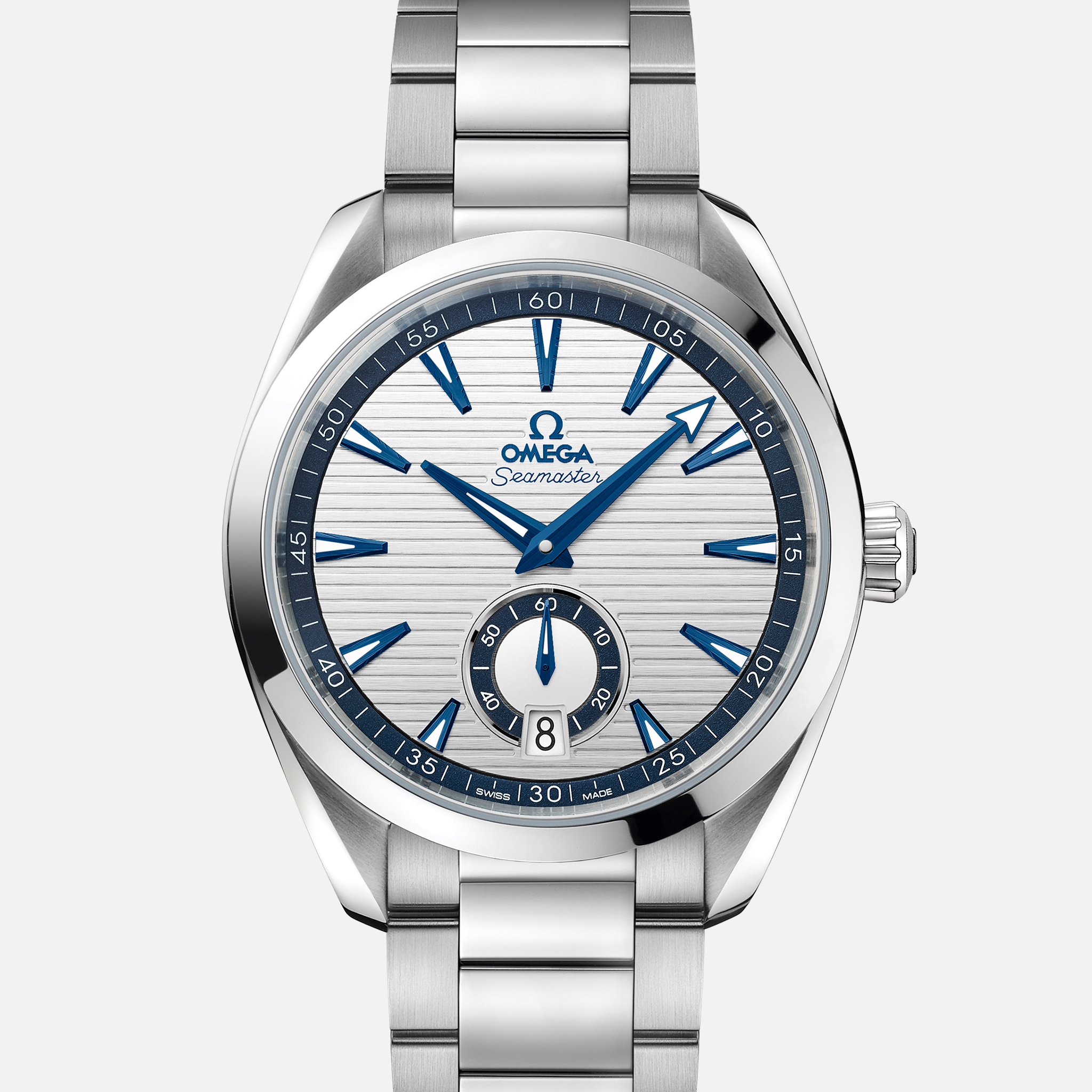 OMEGASeamaster Aqua Terra 150M Co‐Axial Master Chronometer Small Seconds 41mm Silver Dial On Bracelet