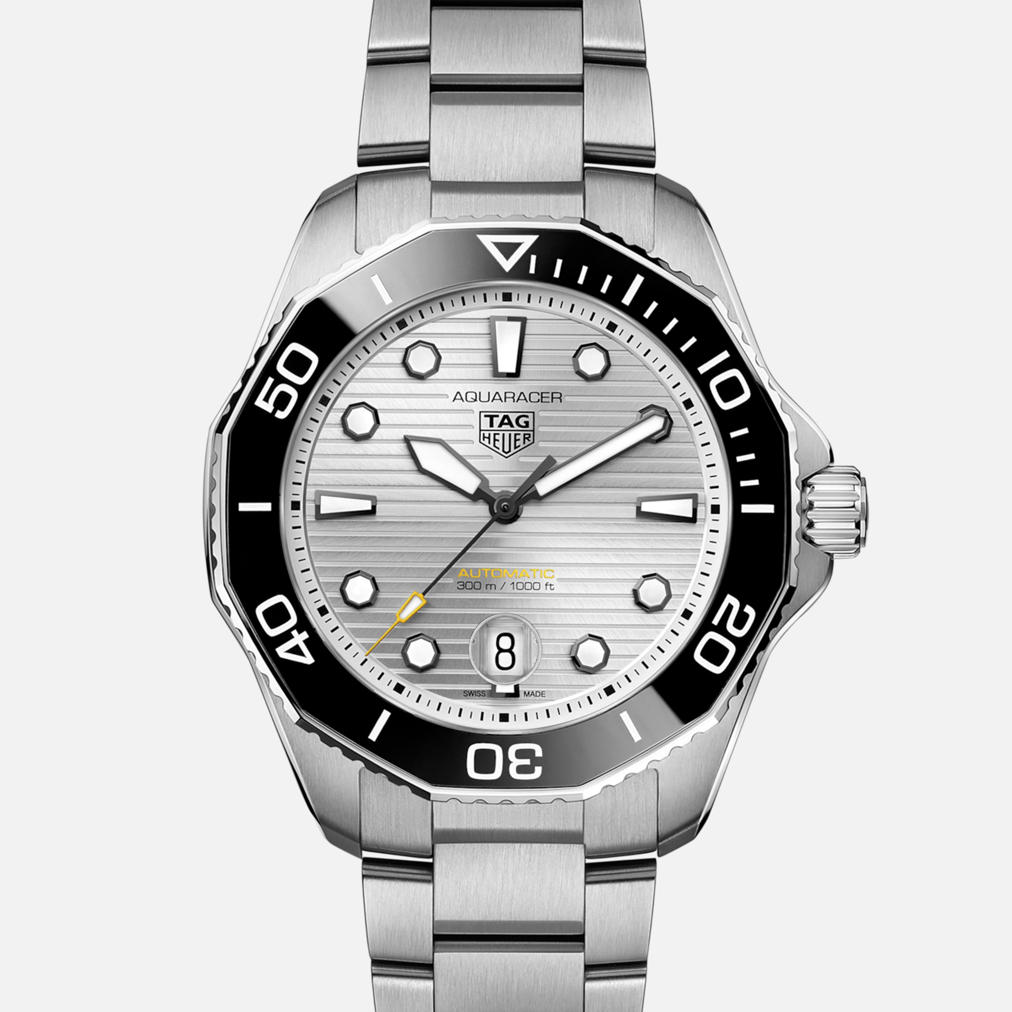 TAG HeuerAquaracer Professional 300 43mm With Silver Dial WBP201C