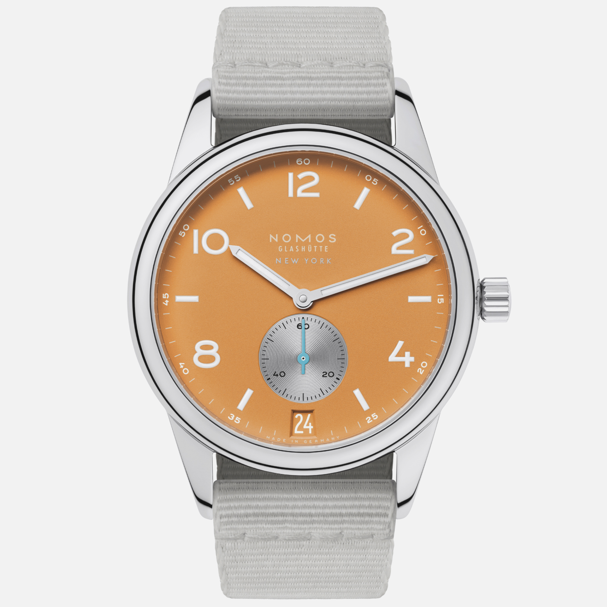 NOMOS GlashütteClub Date 38 Limited Edition For Hodinkee 'Sienna'