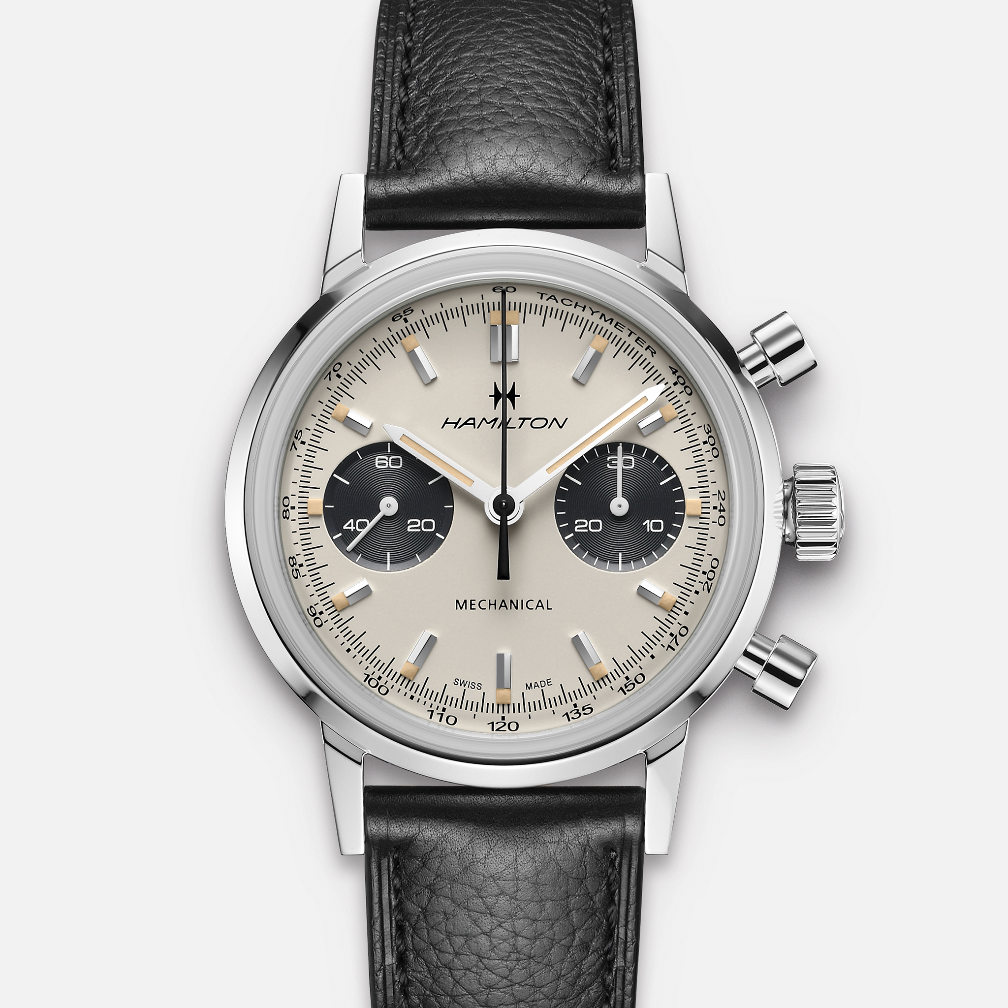 HamiltonIntra-Matic Chronograph H Silver Dial On Strap