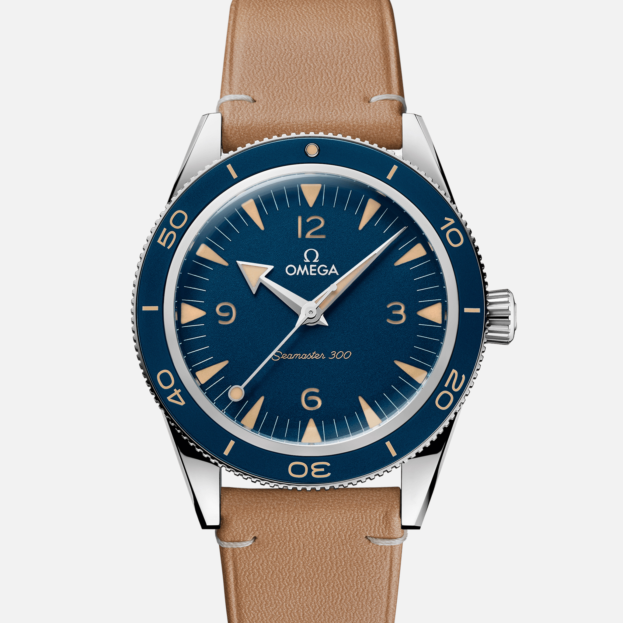 OMEGASeamaster 300 Co-Axial Master Chronometer 41mm Blue Dial On Strap