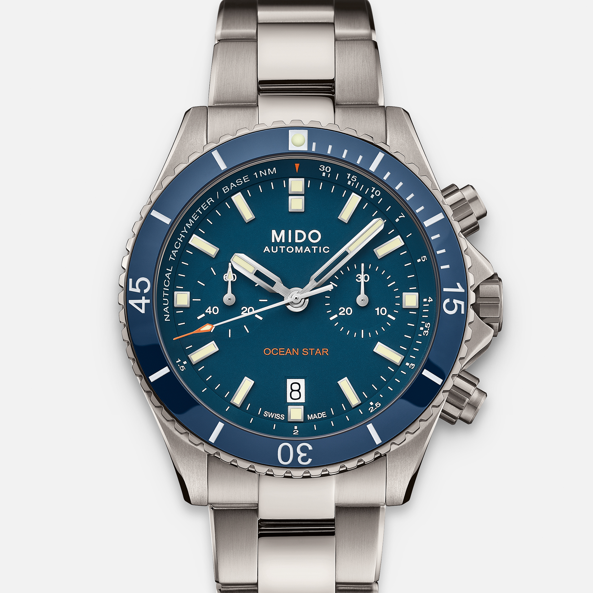 Mido Ocean Star Chronograph Stainless 