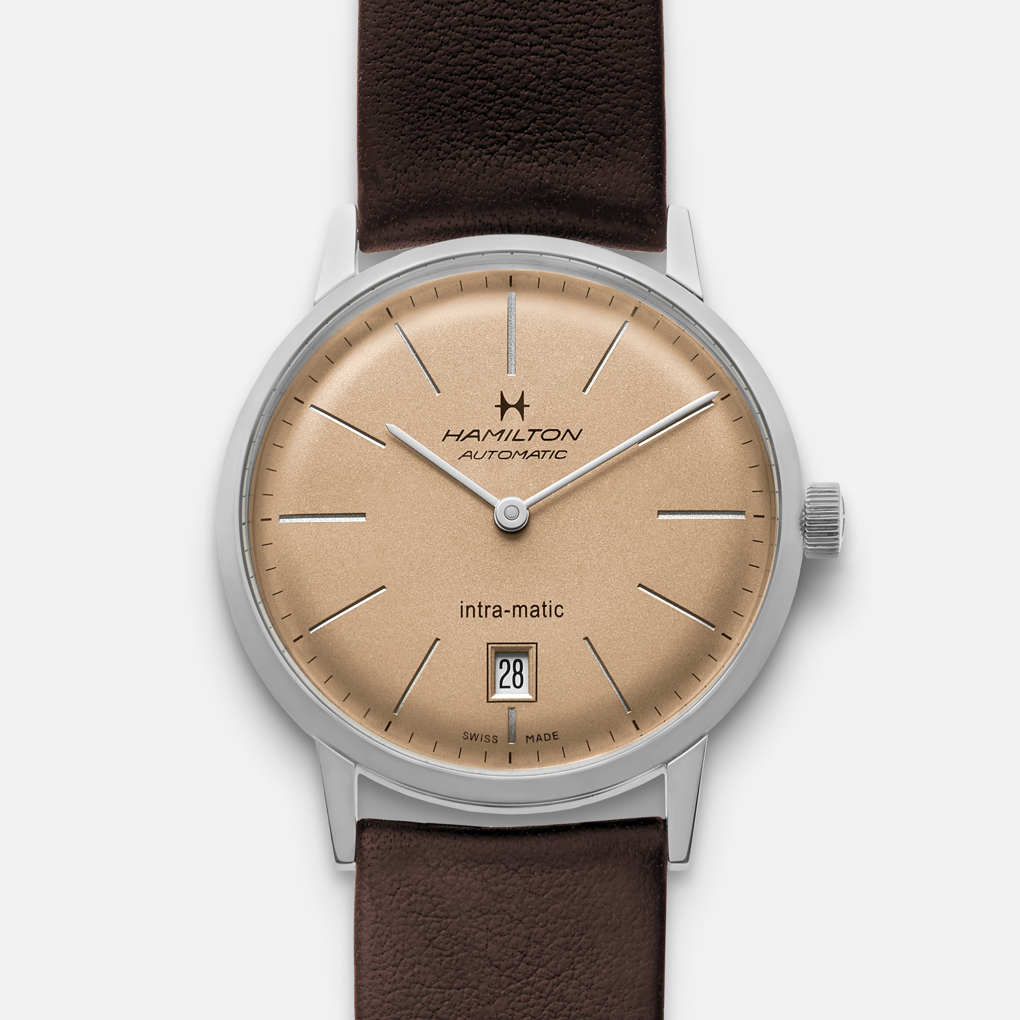 HamiltonIntra-Matic Automatic 38mm 'Champagne'
