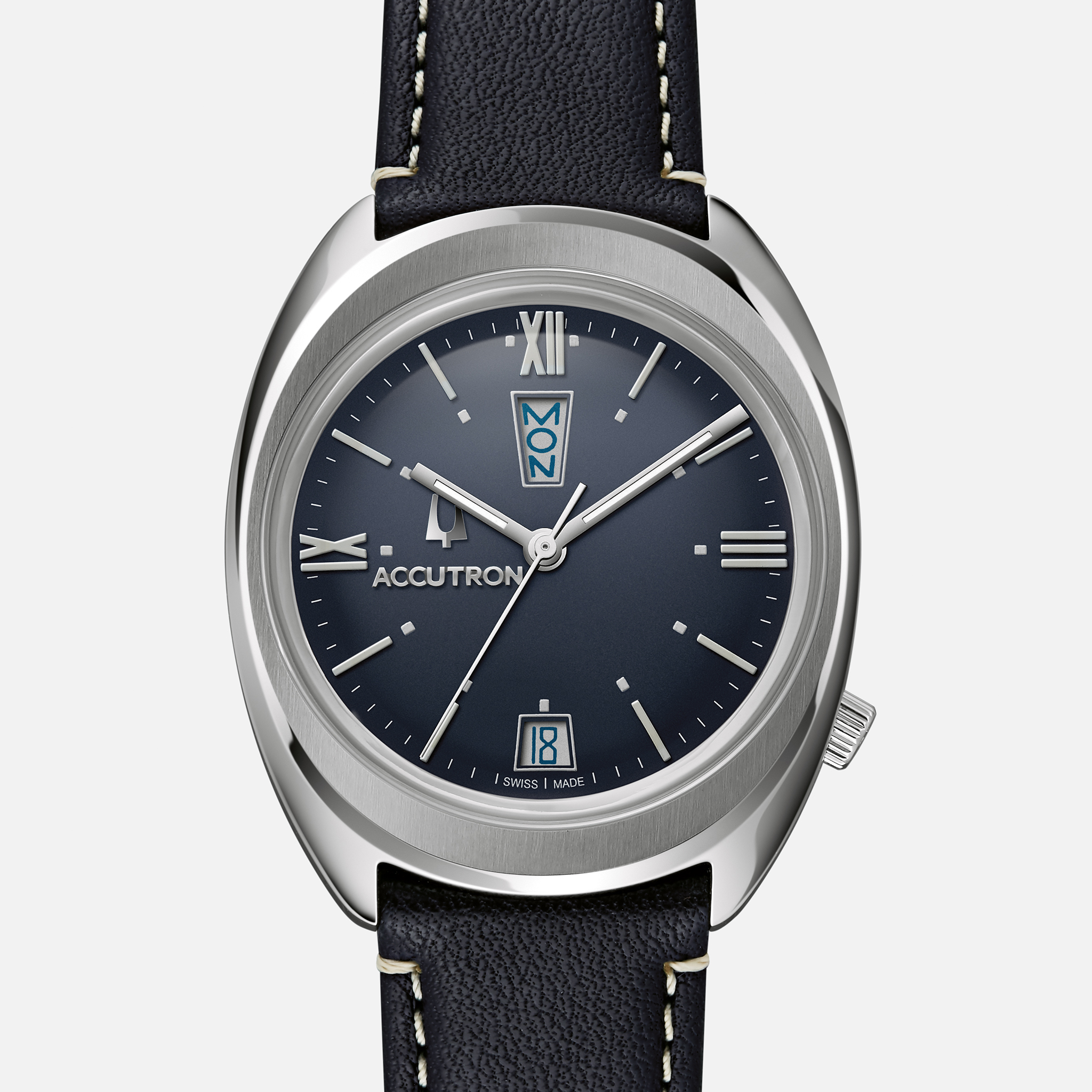 AccutronLegacy Automatic Date And Day 'Q' Limited Edition With Dark Blue Dial