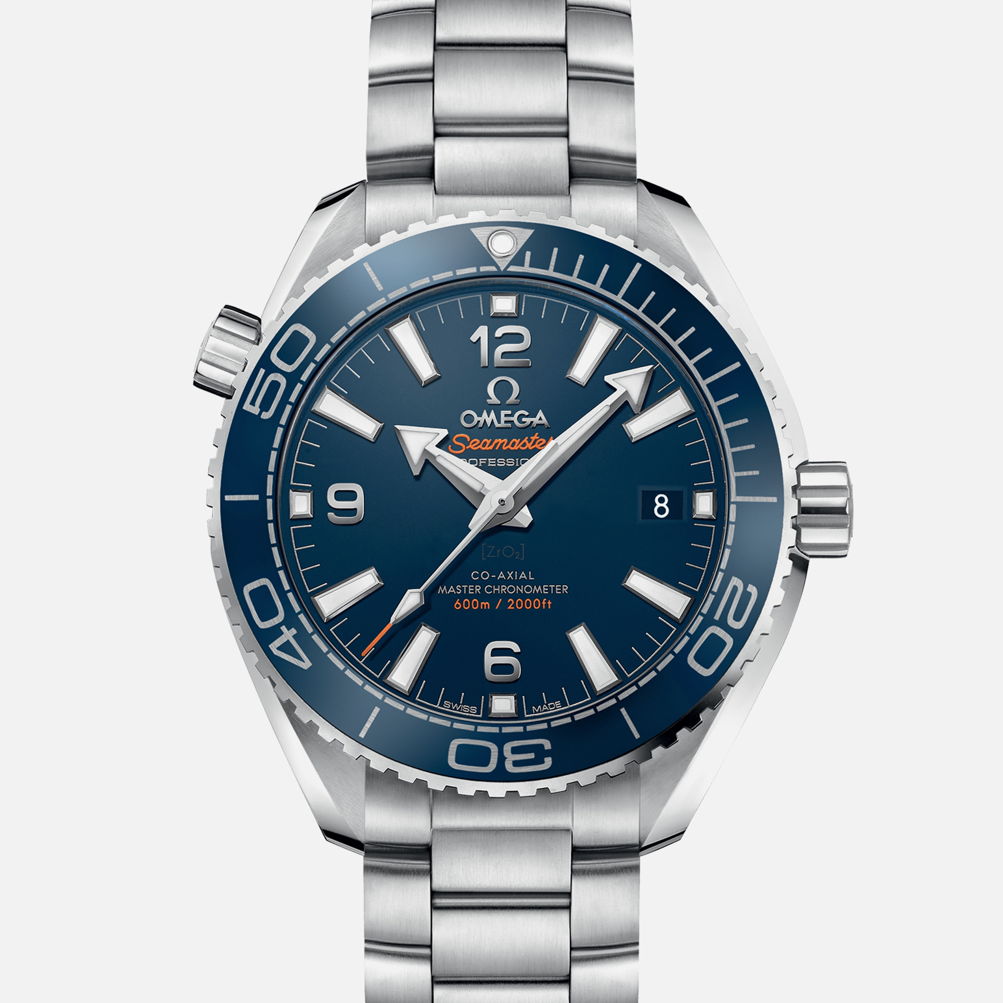 OMEGASeamaster Planet Ocean 600M Co-Axial Master Chronometer 39.5mm Blue Dial On Bracelet