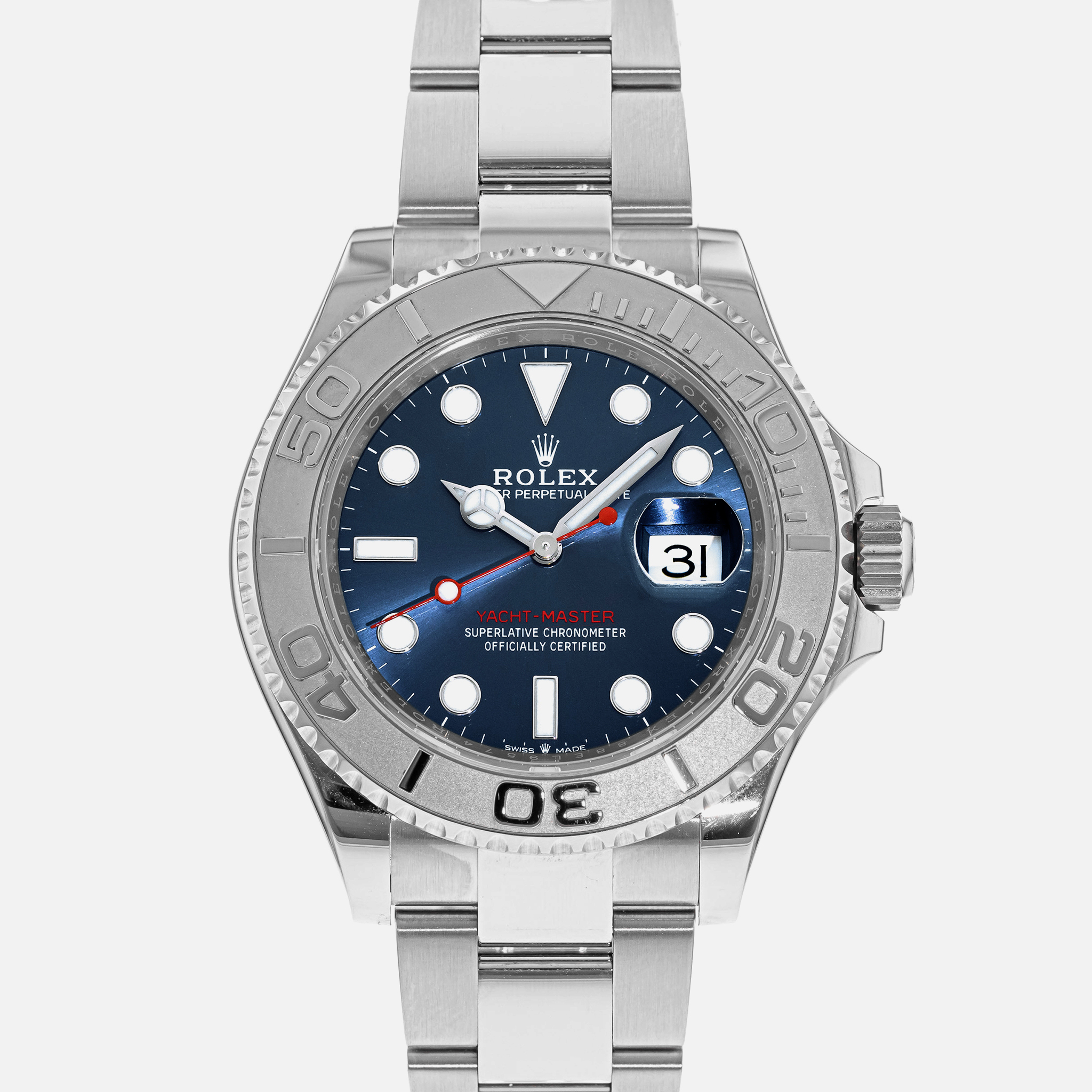yacht master 1 blue dial