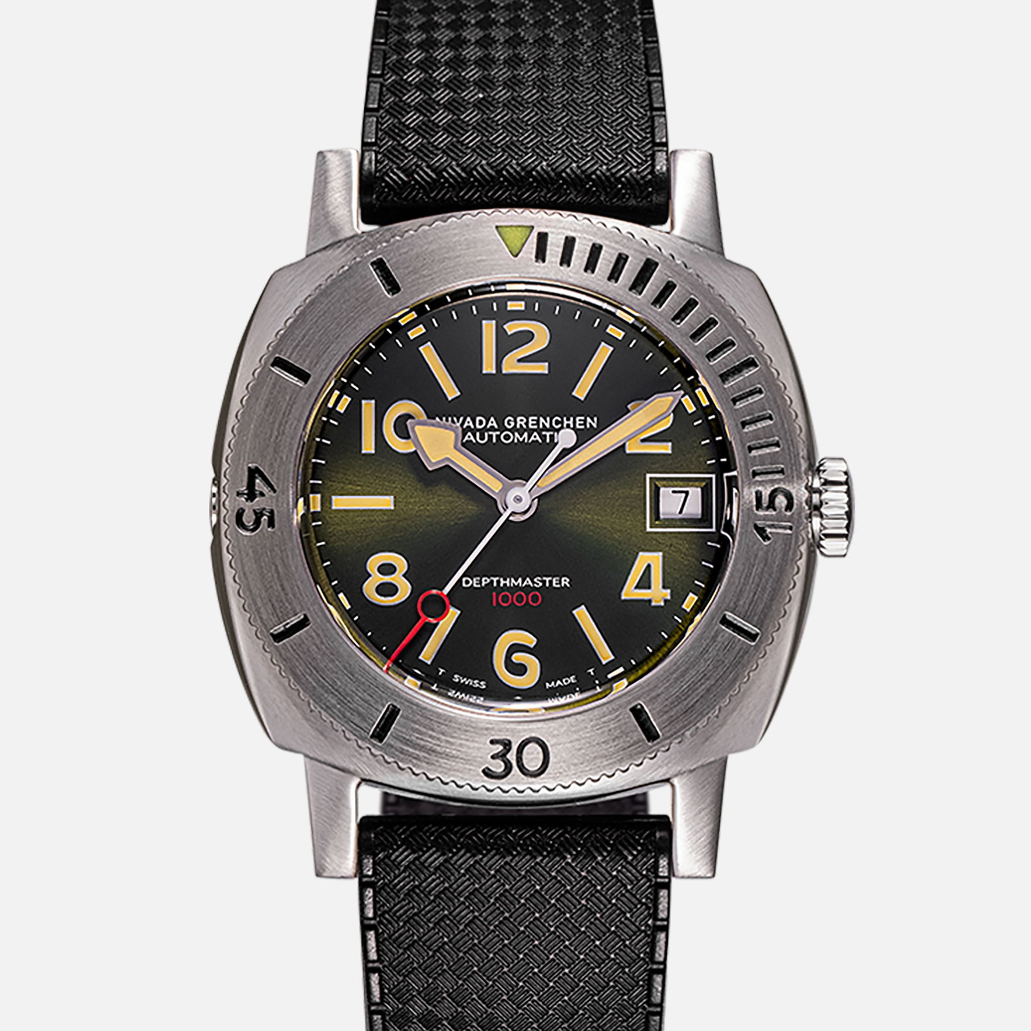 Nivada GrenchenDepthmaster 'Numerals' On Tropic Strap