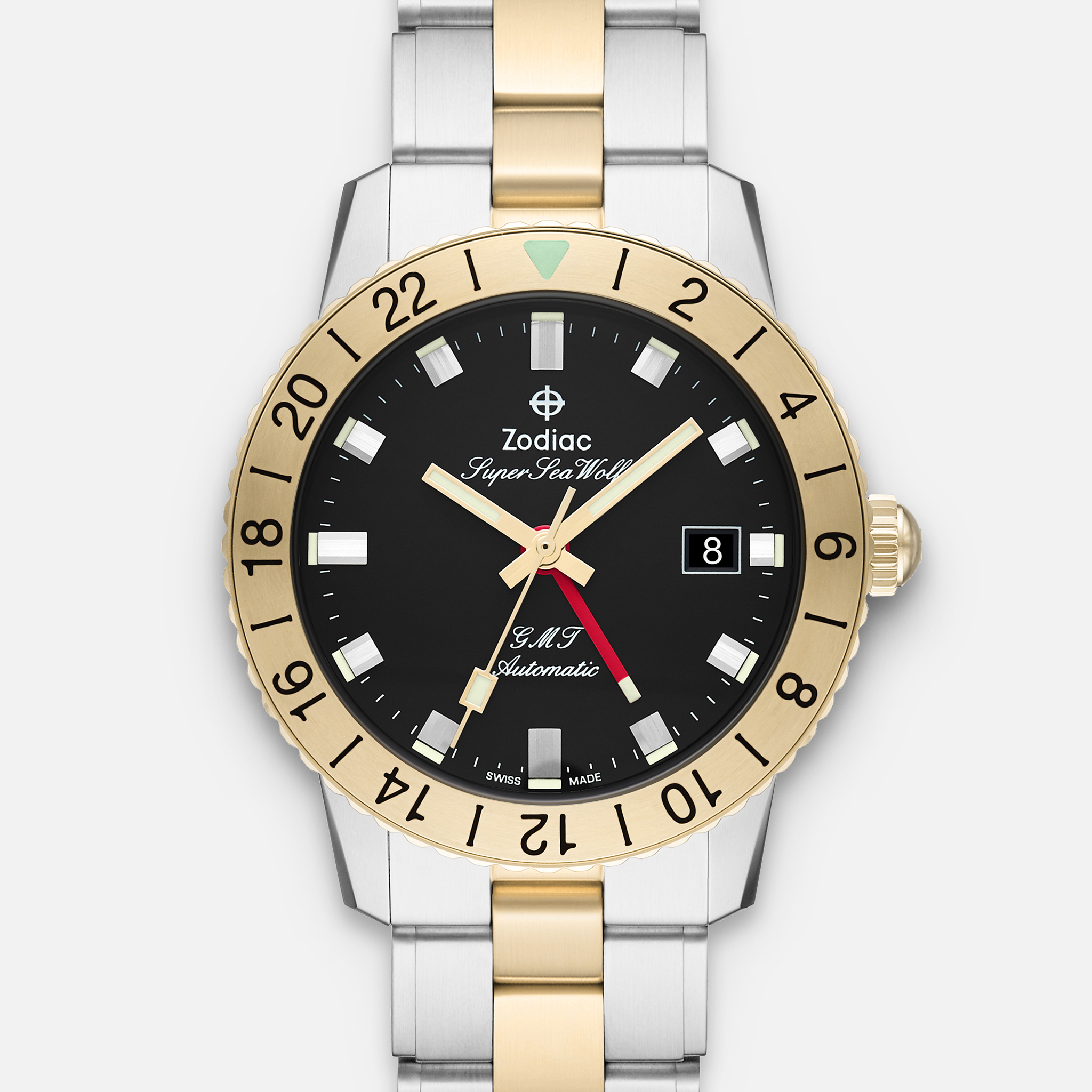 ZodiacSuper Sea Wolf GMT ZO9406 In Two Tone