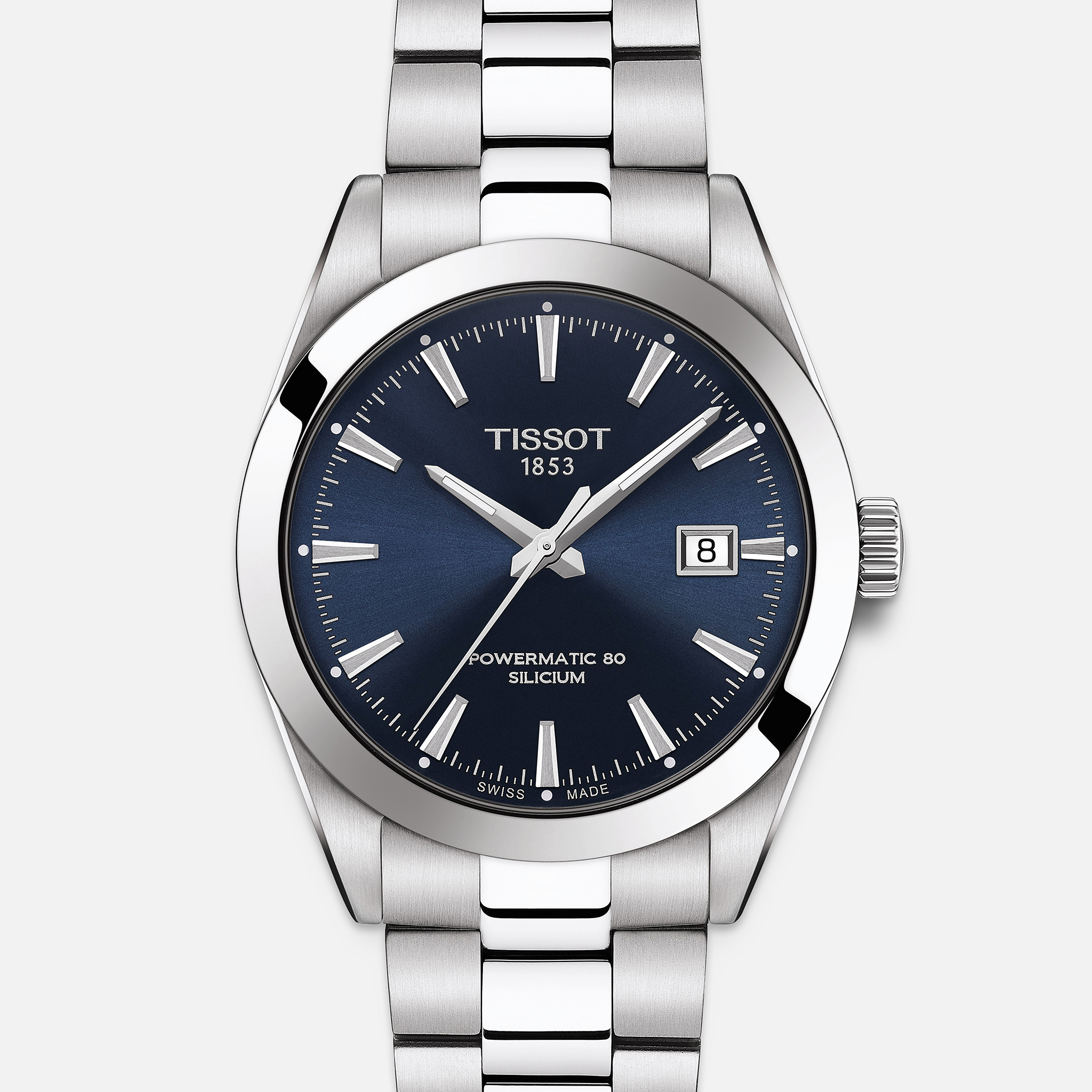 TissotGentleman Powermatic 80 Silicium With Blue Dial