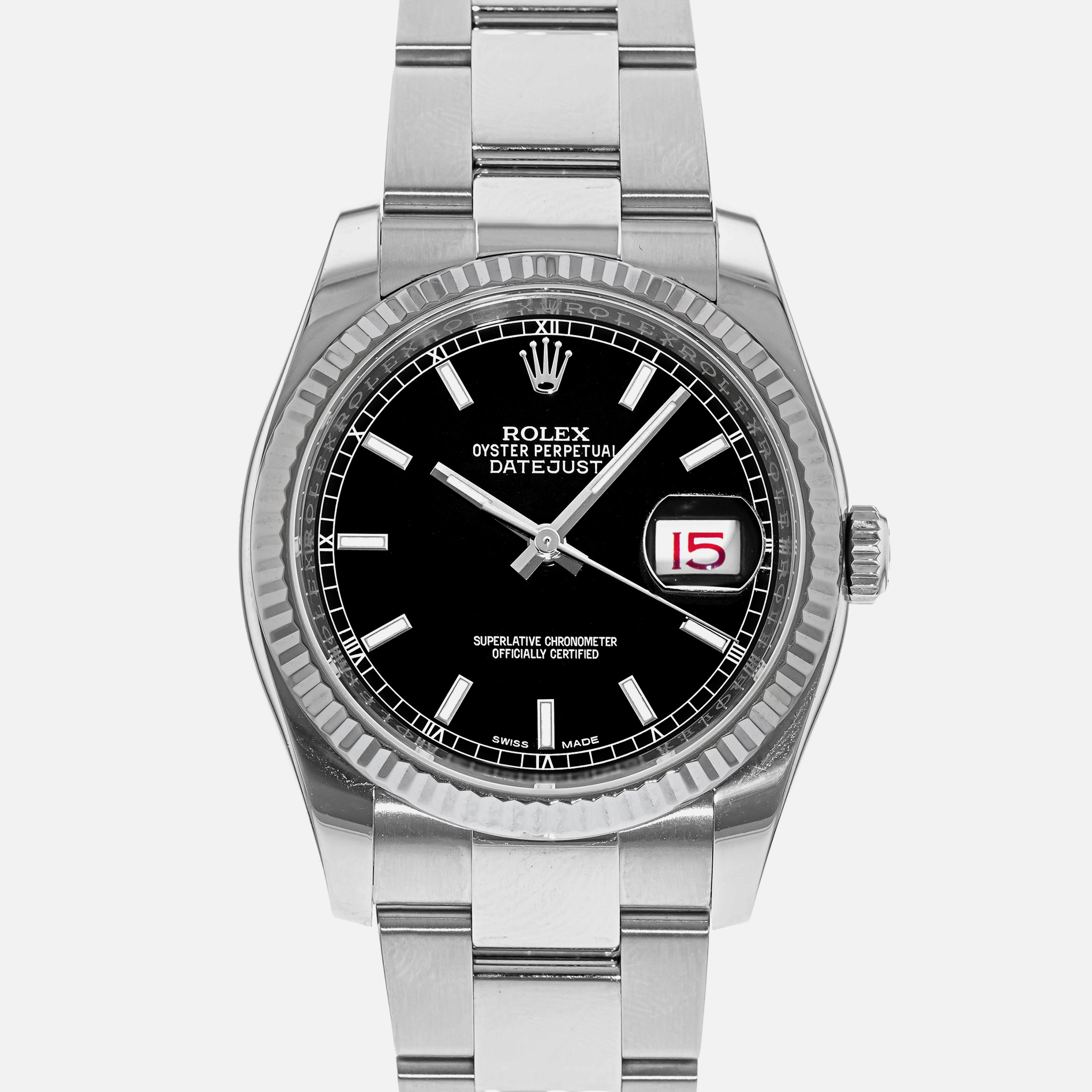 RolexDatejust 36 Ref. 116234 In Stainless Steel With 'Roulette' Date Wheel