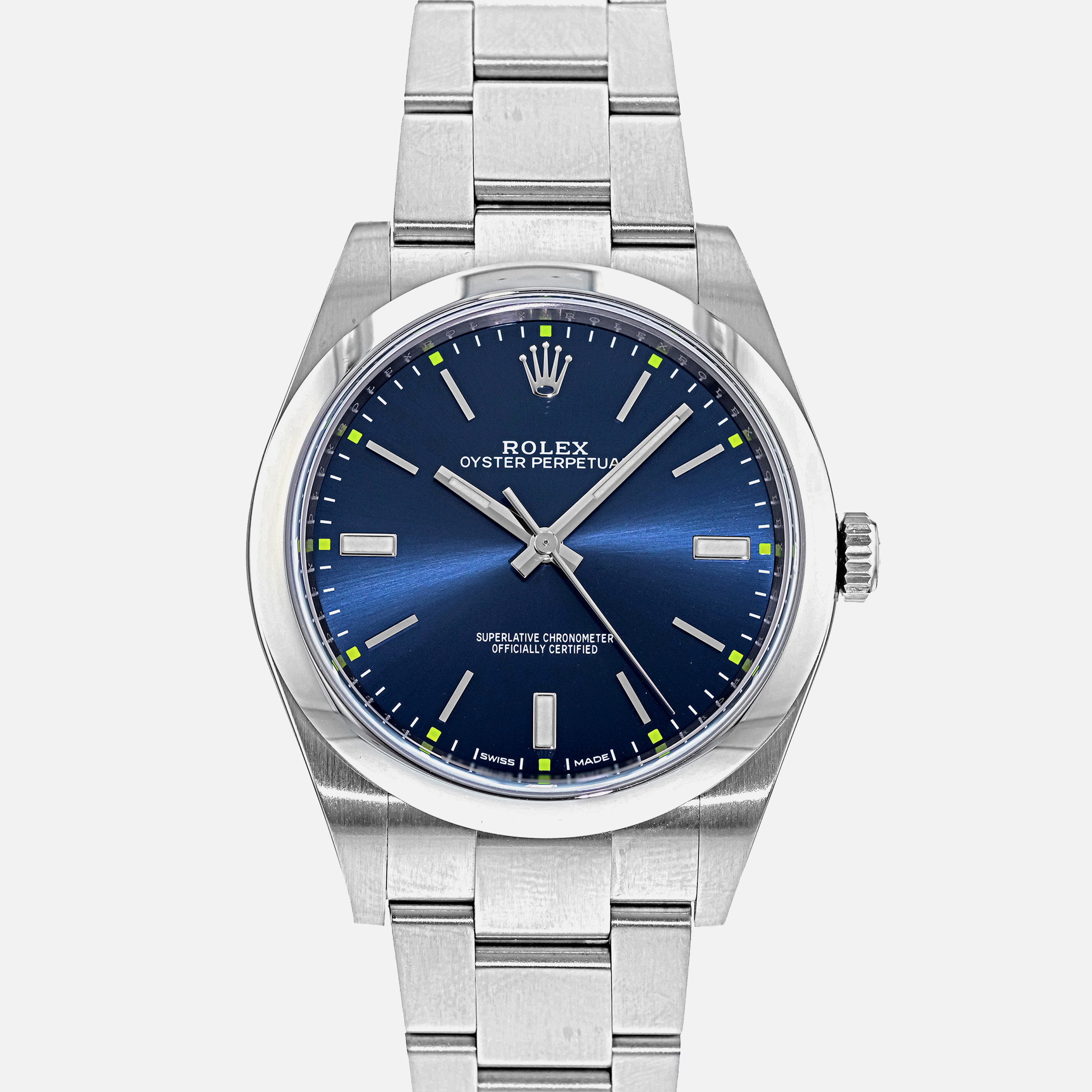 RolexOyster Perpetual 39 With Blue Dial Ref. 114300