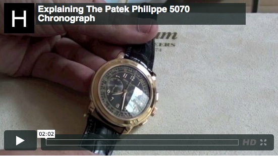 VIDEO Understanding The Patek Philippe 5070 Chronograph Hodinkee