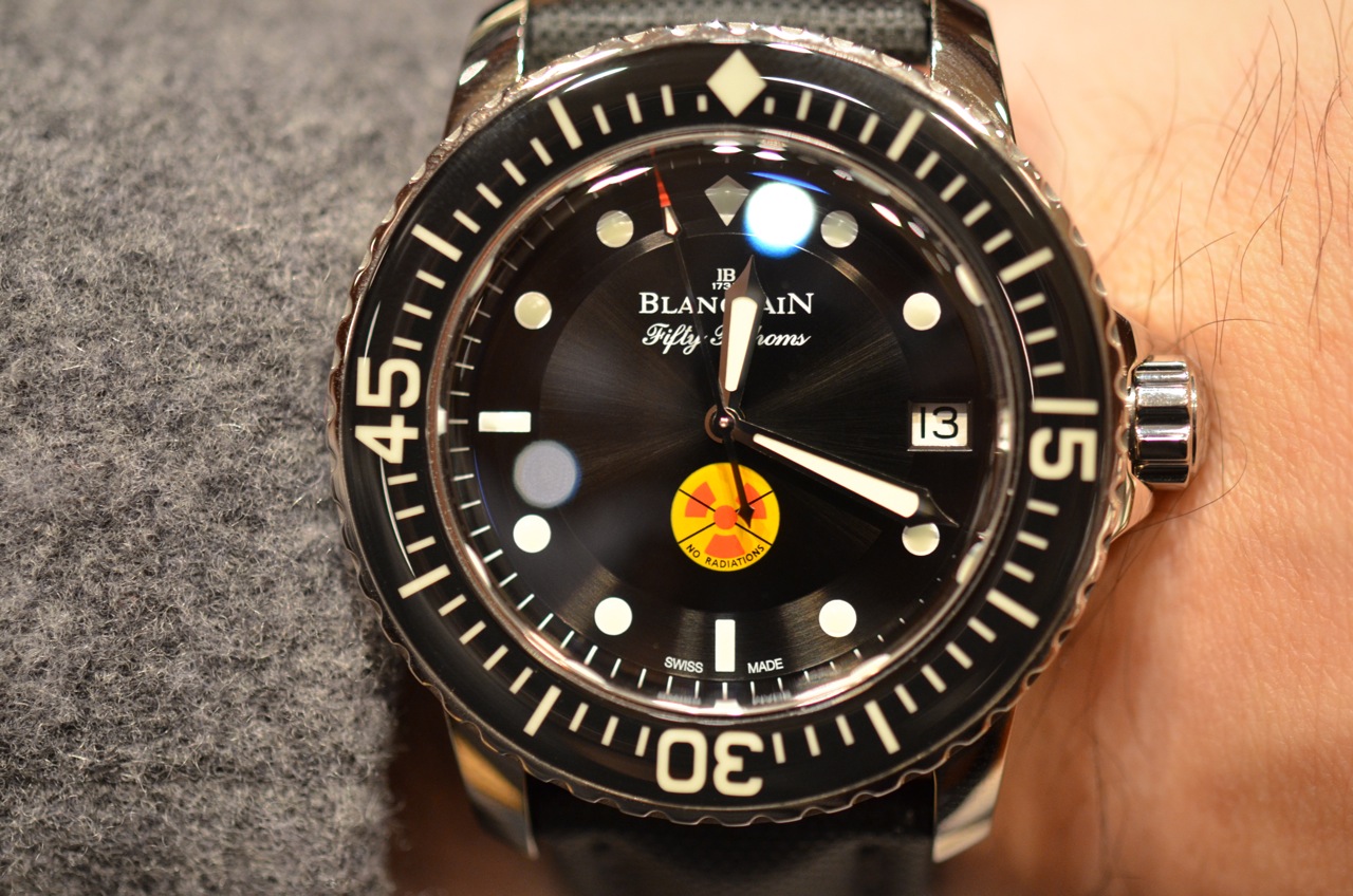 Blancpain fifty fathoms outlet no radiation for sale