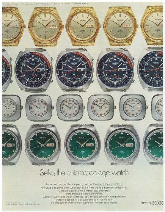Seiko's Sentiment of the 1970s As Told By One Advertisement - Hodinkee