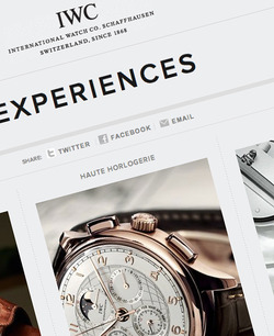 IWC Launches New Website Becomes One Of the First Major Brands To