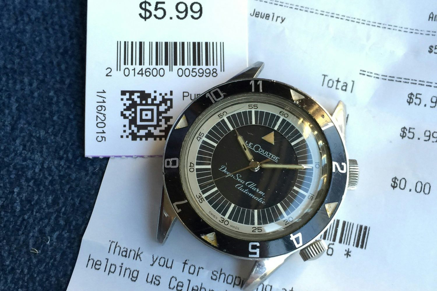Found: An Original LeCoultre Deep Sea Alarm At Phoenix Goodwill Store For  $5.99 - Hodinkee
