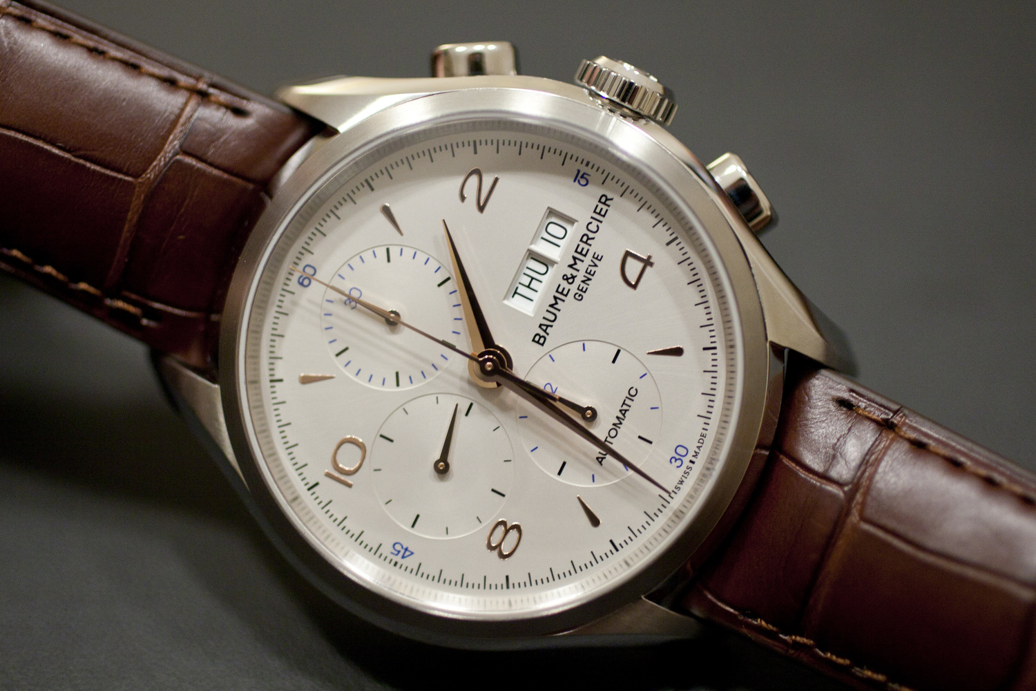 Hands On With The Baume Mercier Clifton Chronograph Live Pics