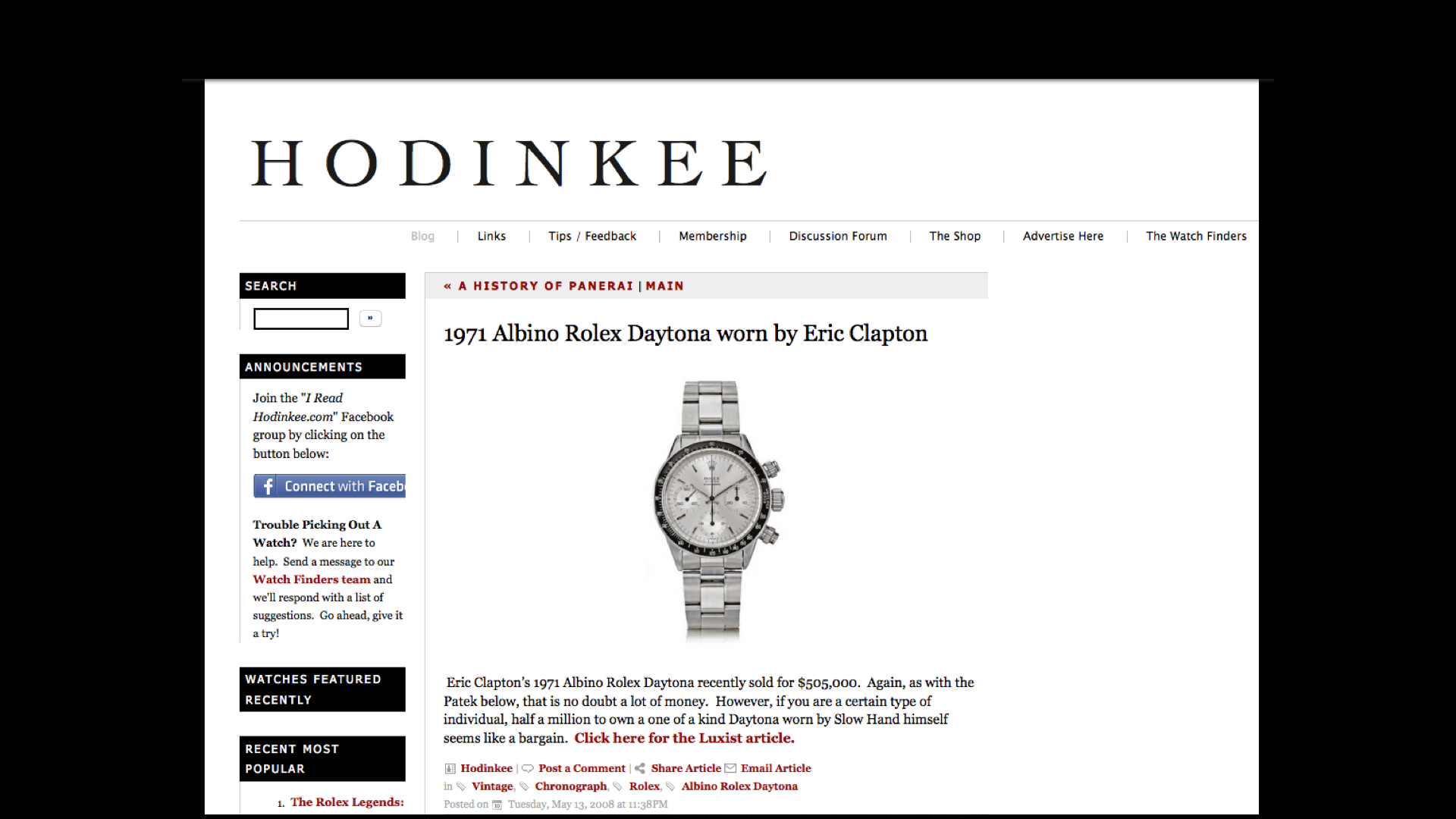 Seven Years Ago Today HODINKEE Was Born And You Won t Believe