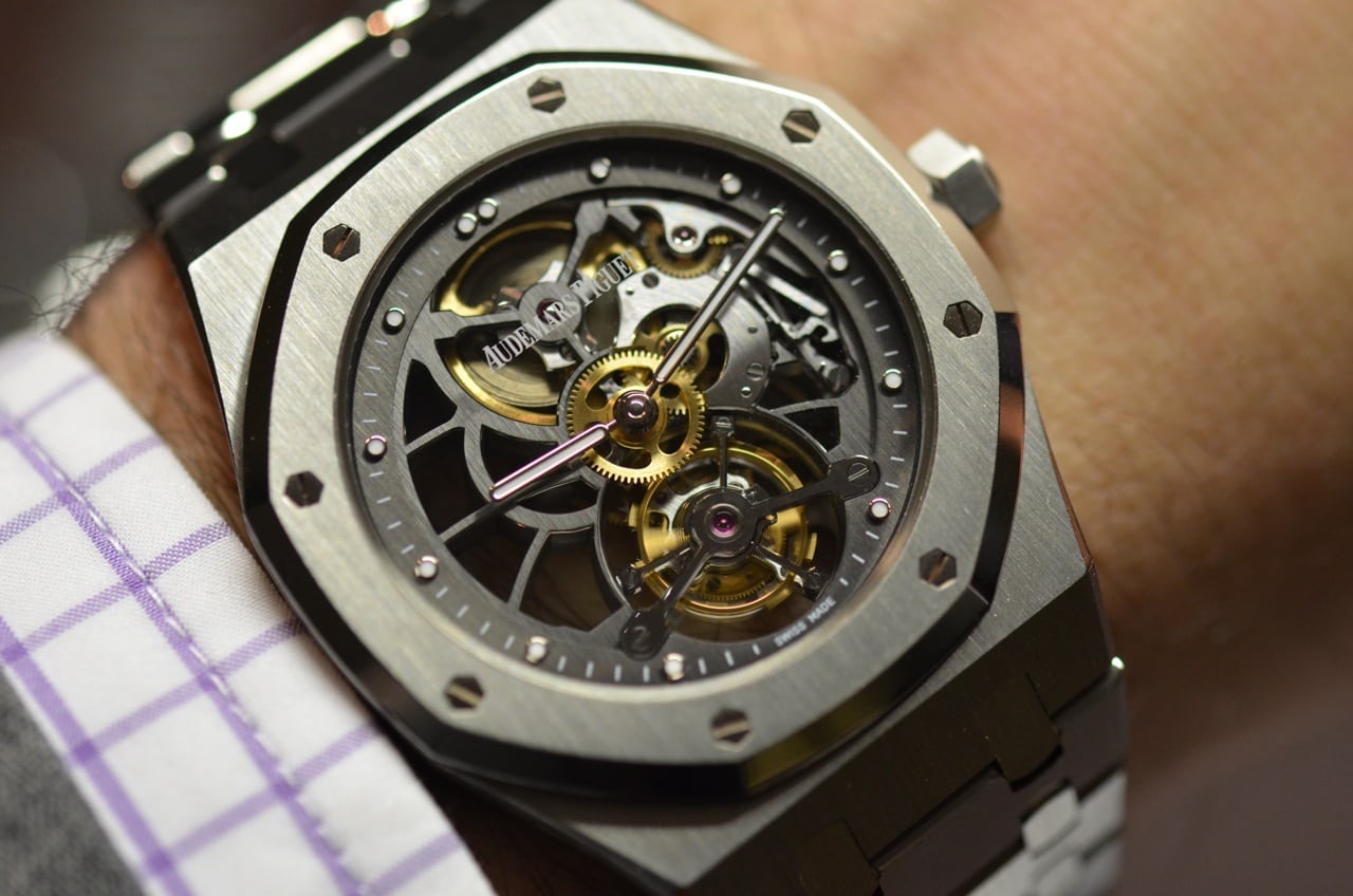 Hands On With The Audemars Piguet Openworked Extra Thin Royal Oak Tourbillon Pics Pricing Hodinkee