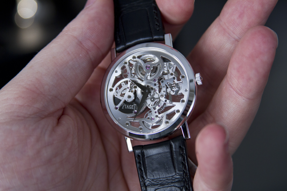 Hands On With The Piaget Altiplano Skeleton in White Gold Live