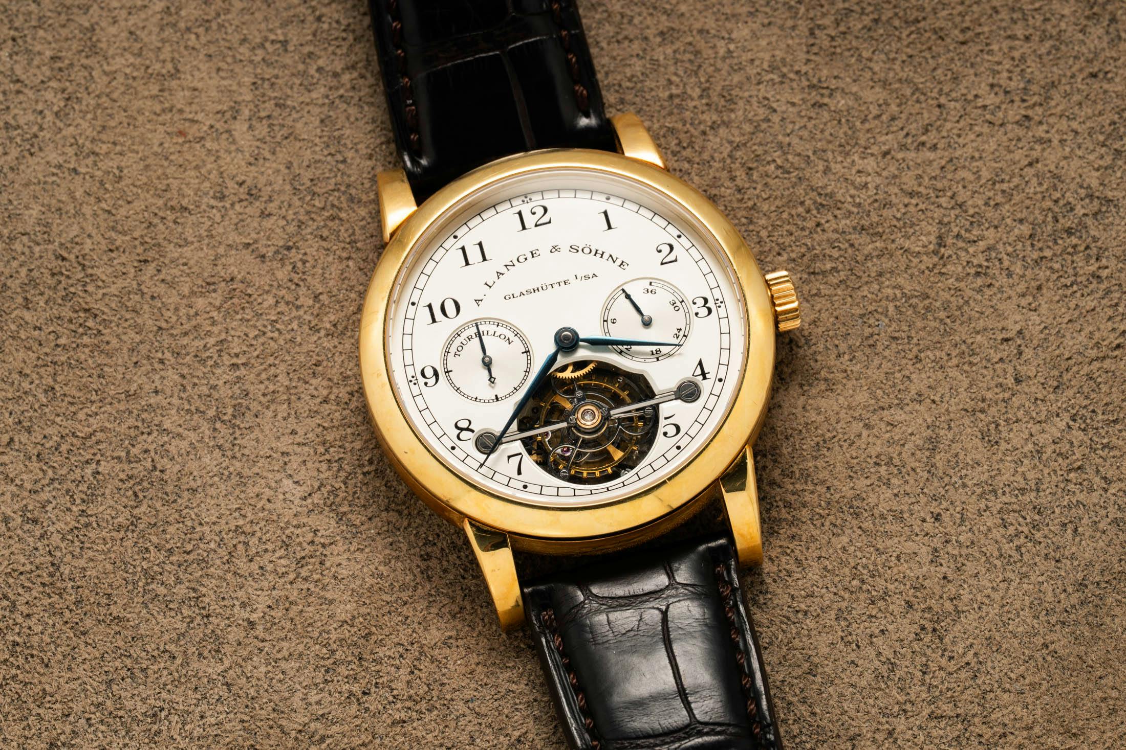 Original yellow gold Lange Tourbillon Pour le Mérite
