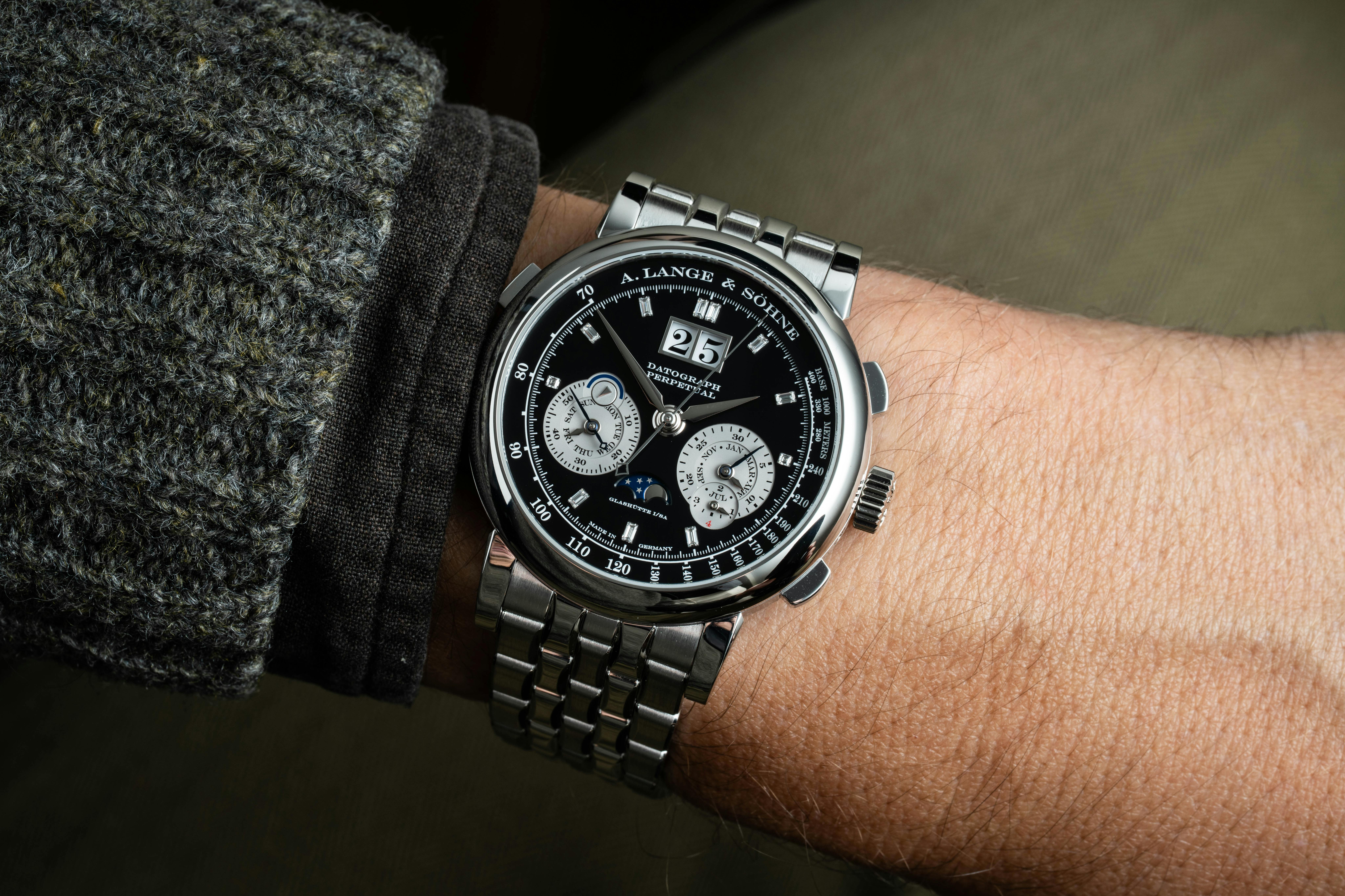 Lange Diamond Datograph Perpetual Wristshot